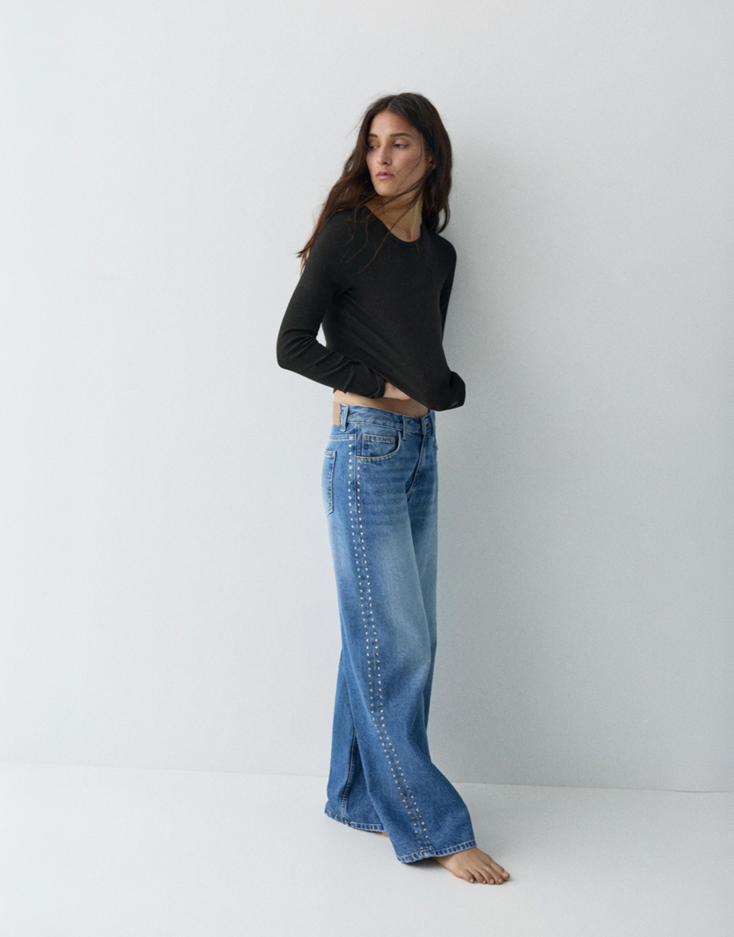 Vücuda oturan uzun kollu t-shirt - Görsel 21