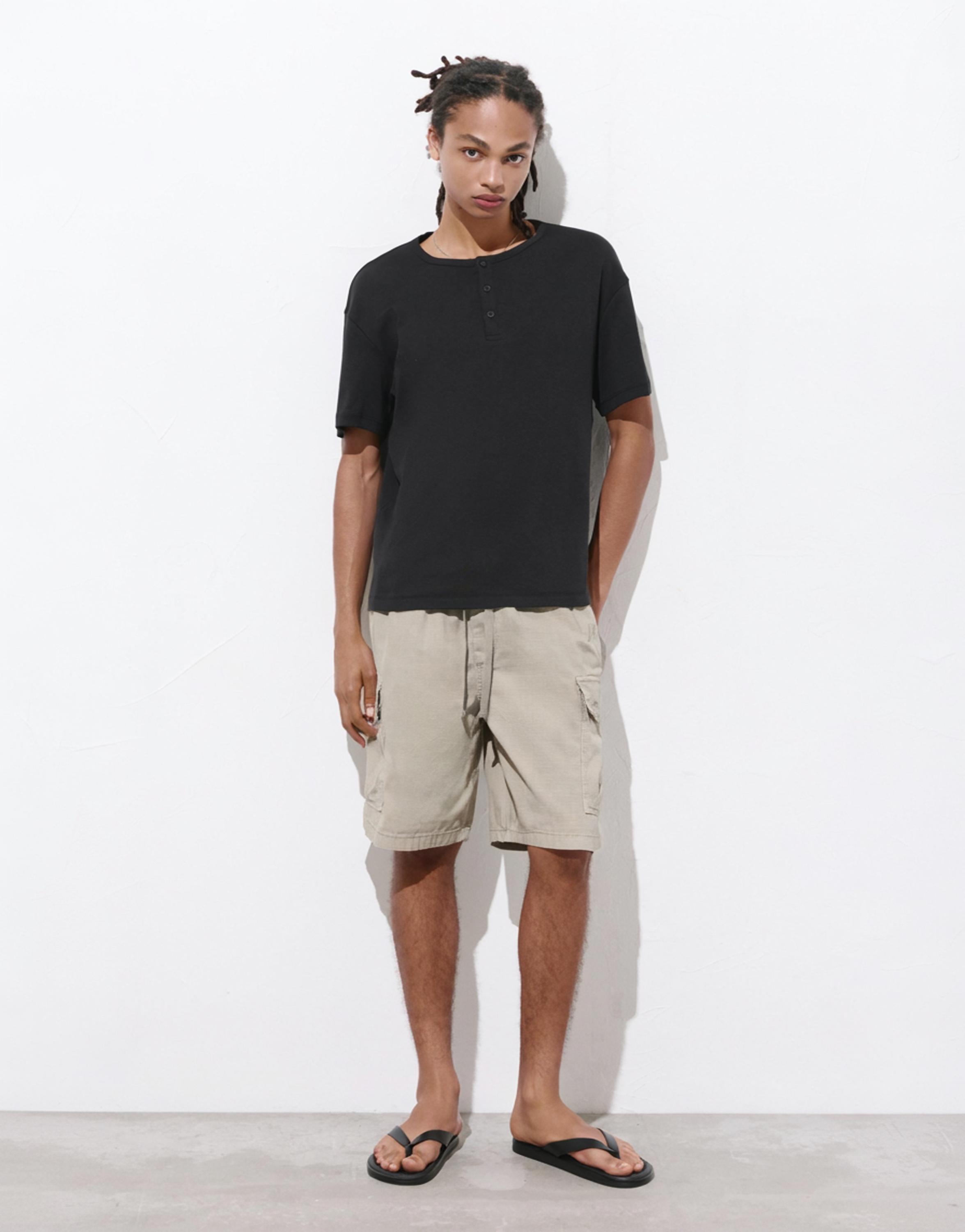 Ripstop cargo Bermuda shorts — Grey