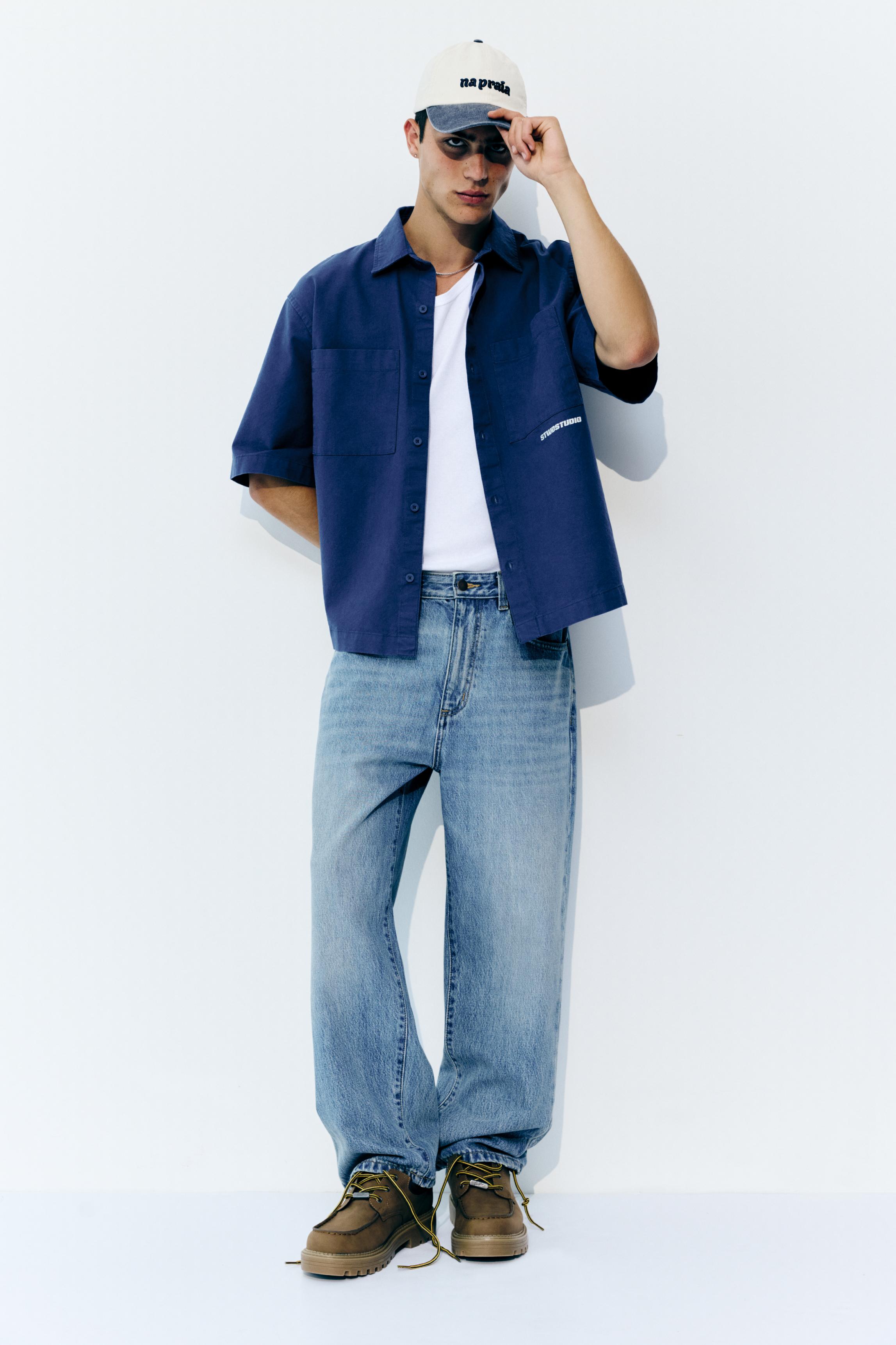 Baggy jeans — Medium blue