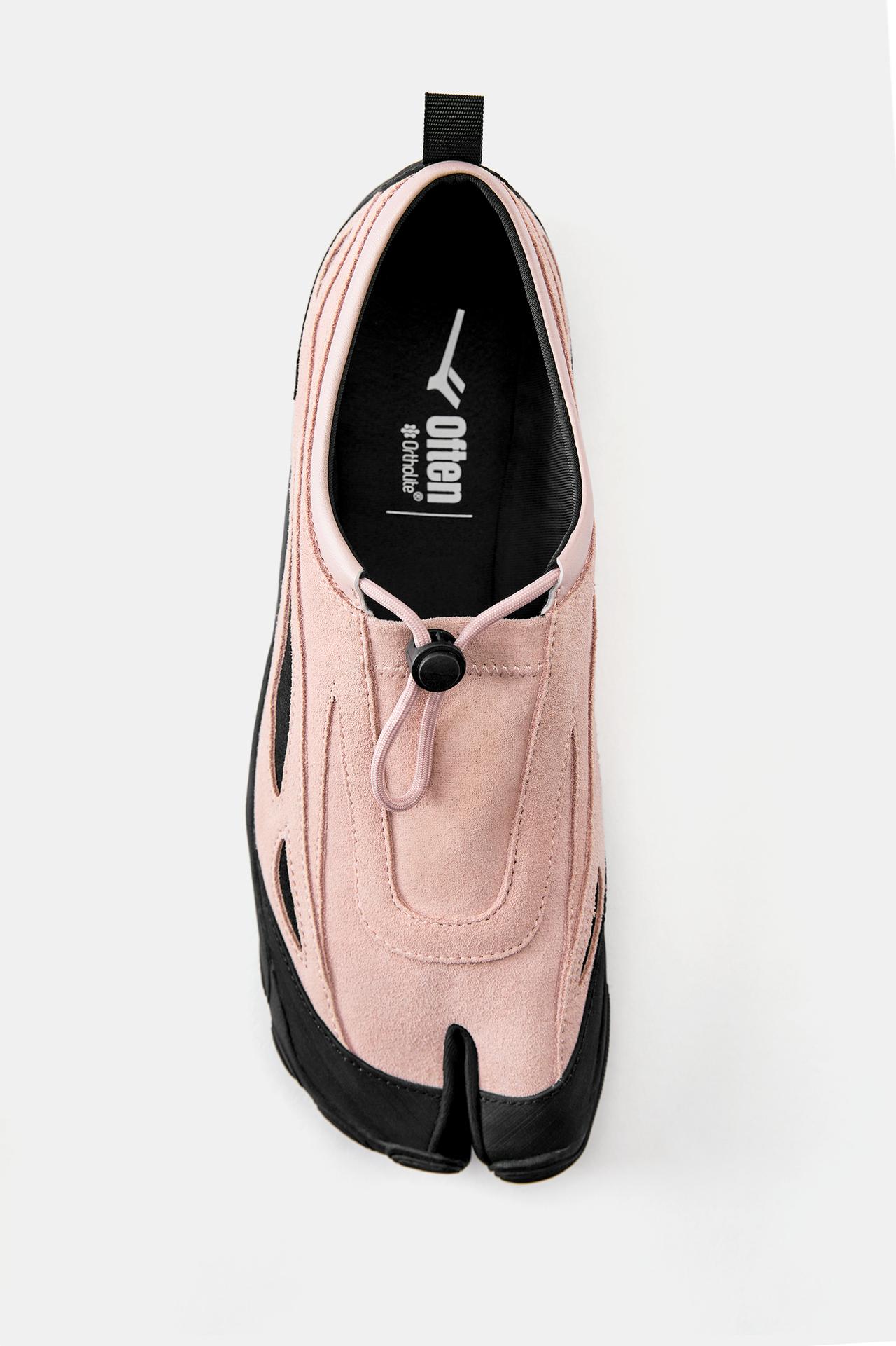 Often leather tabi trainers — Pink