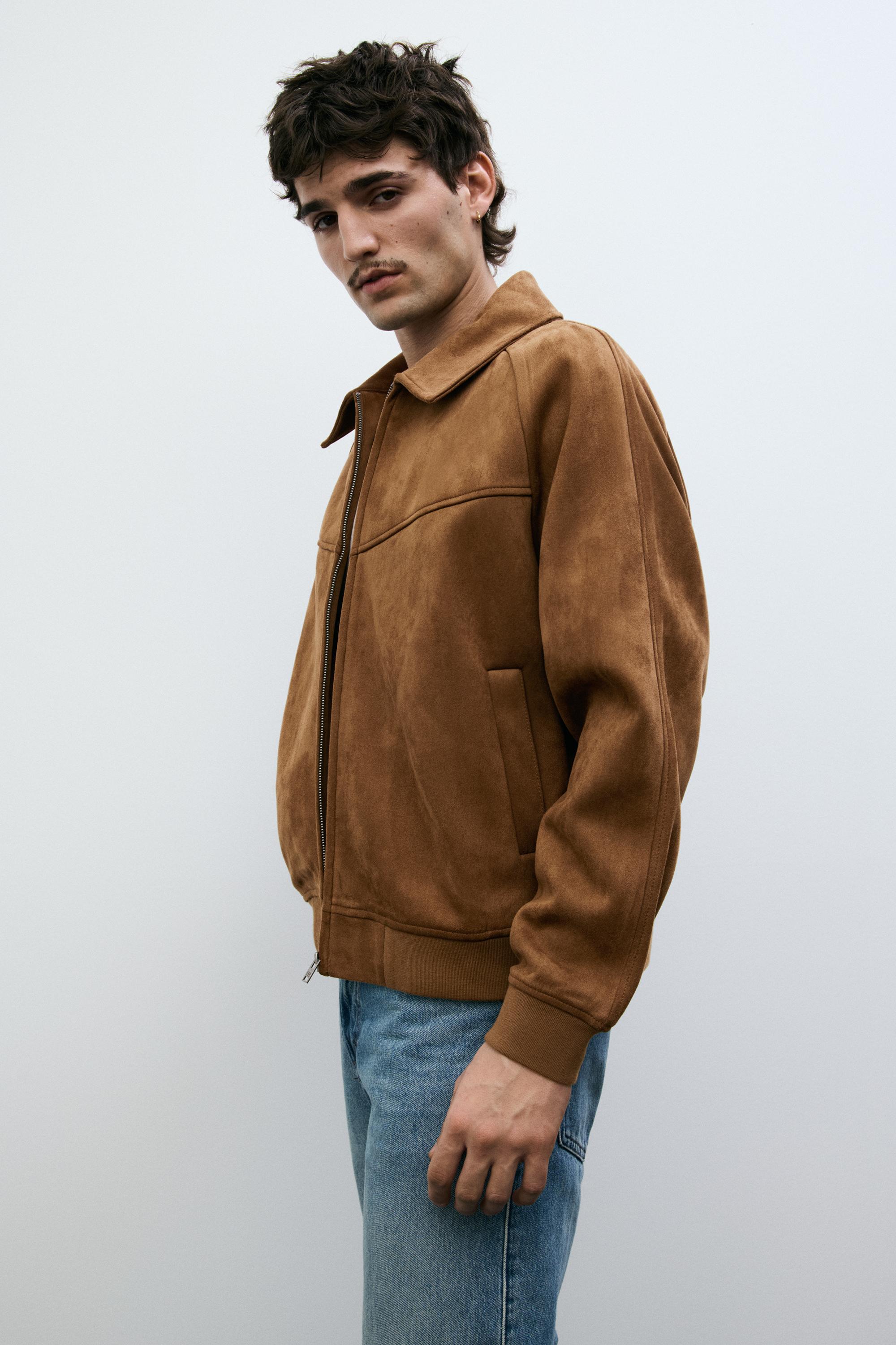 Suni süet ceket - Görsel 5