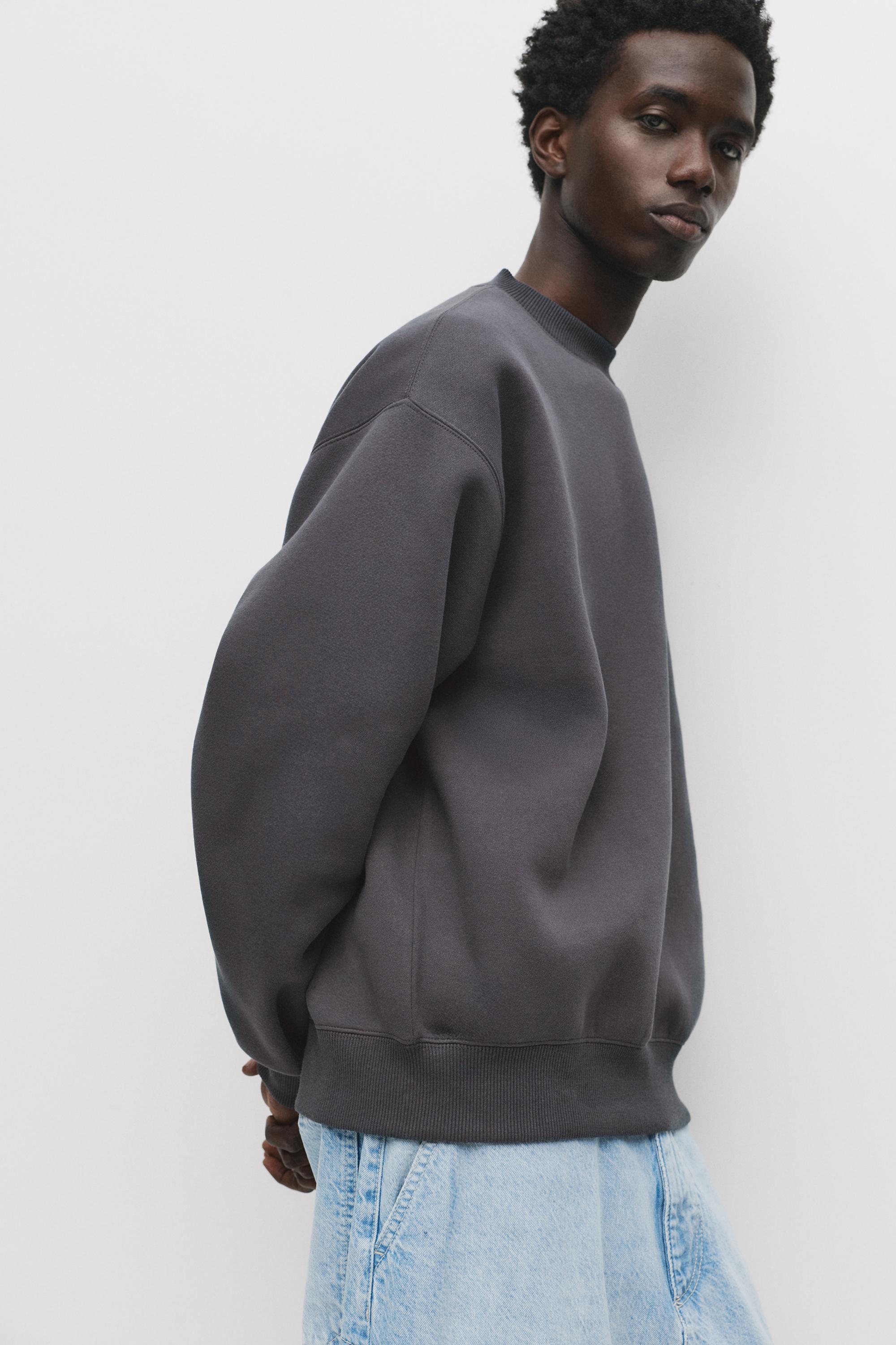 Basic bisiklet yaka sweatshirt - Görsel 68
