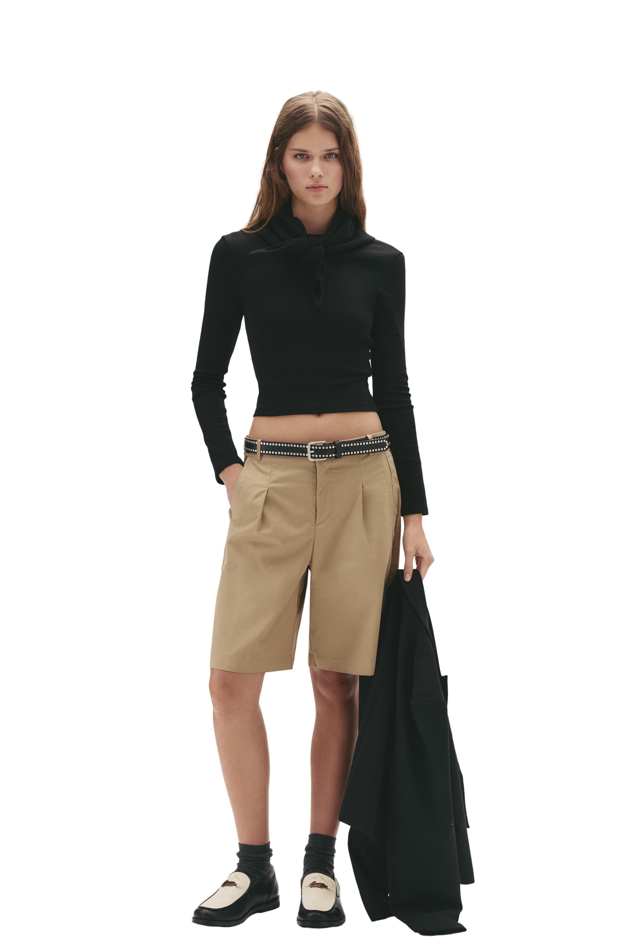 Vücuda oturan uzun kollu t-shirt - Görsel 31