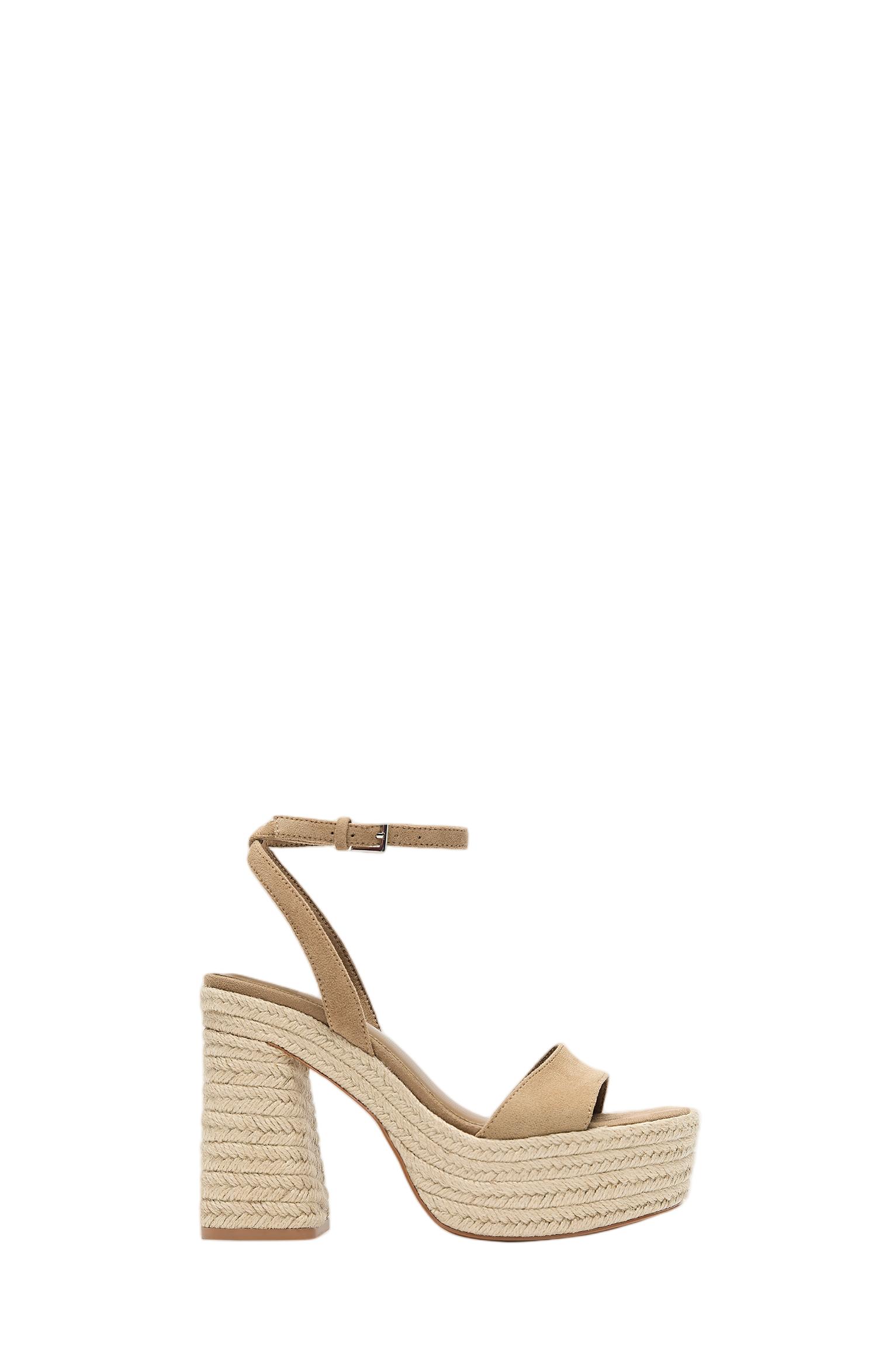 Jute high-heel sandals — 1-101