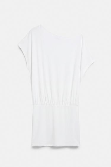 Short asymmetric dress — White 6