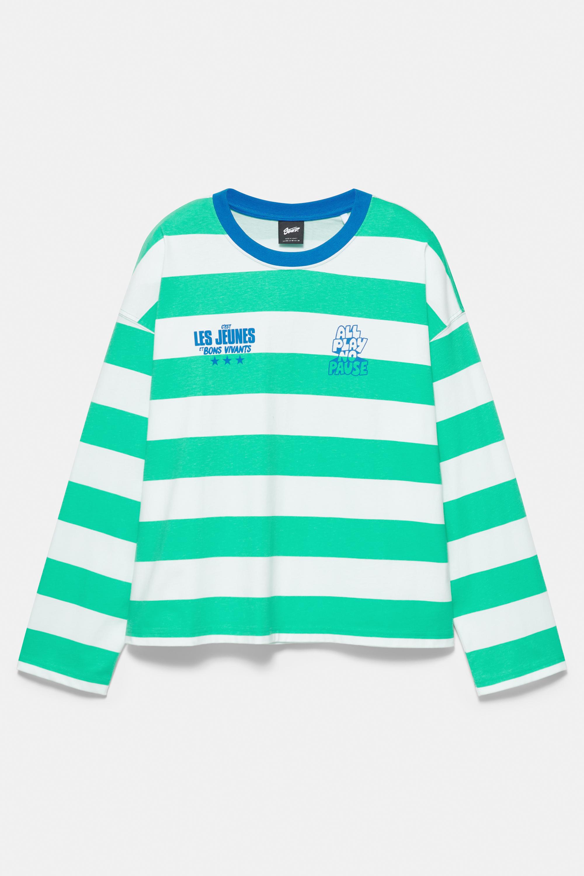 STWD striped T-shirt — Green