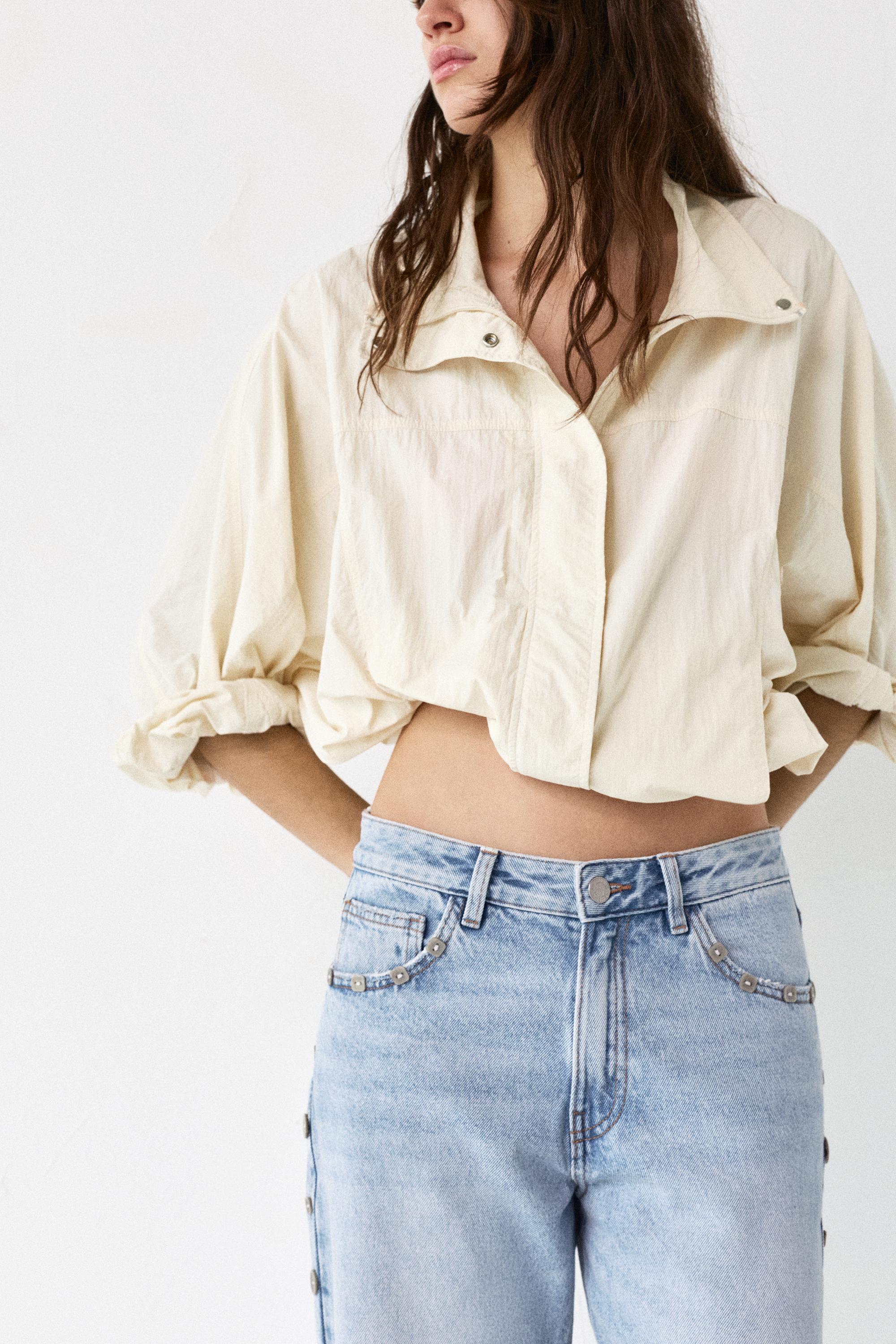 Düğme detaylı baggy jean - Görsel 15