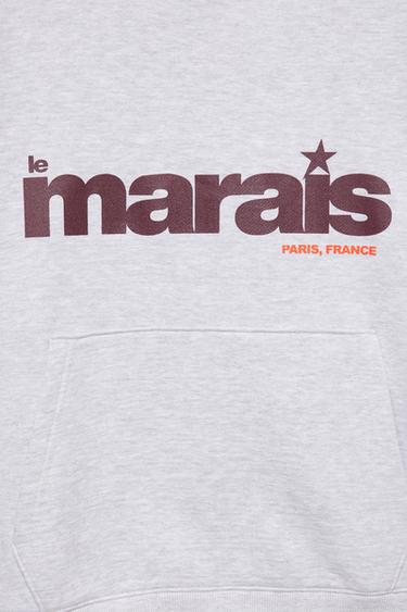 Star graphic hoodie — Grey marl 8