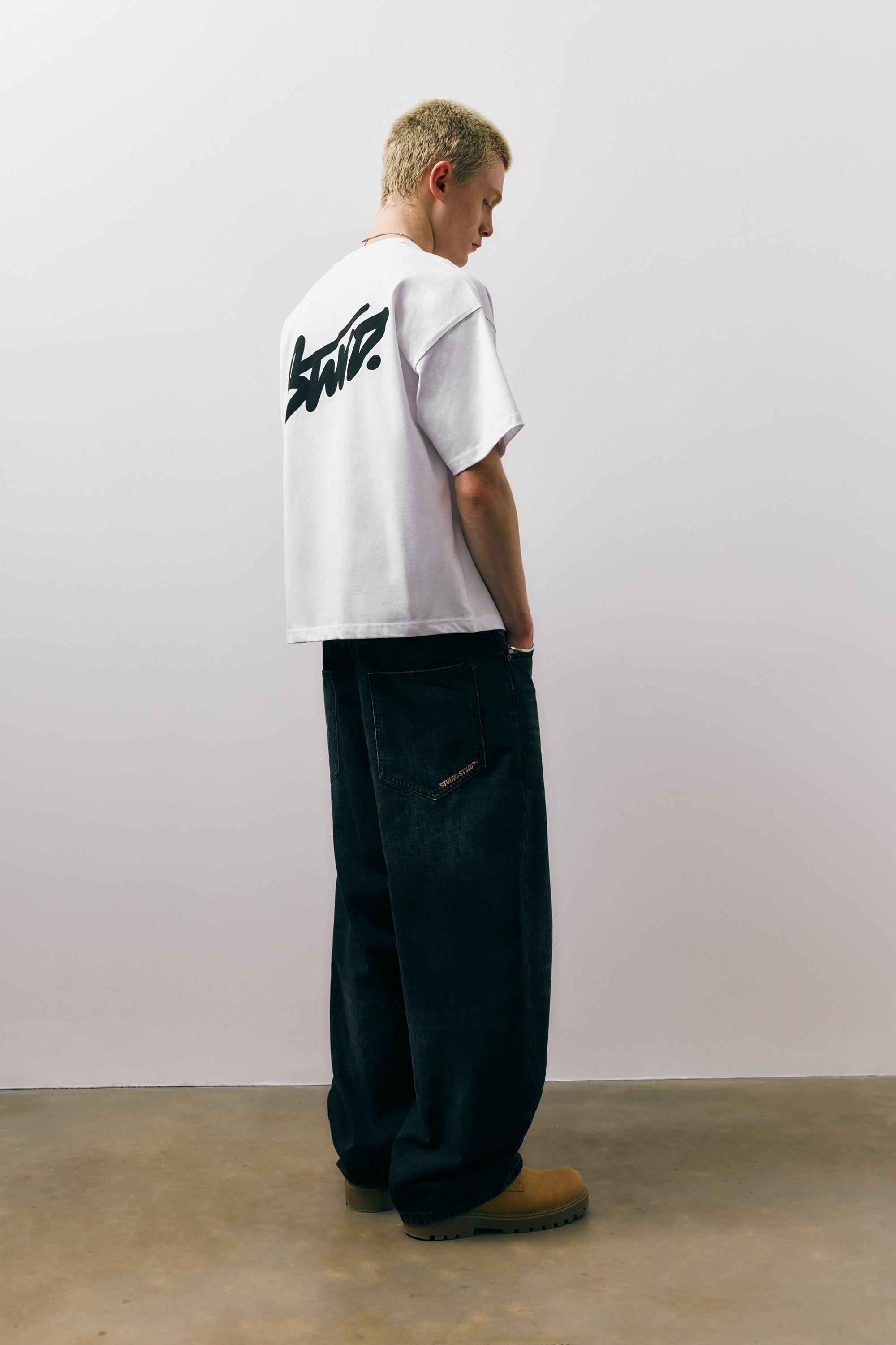 STWD logolu salaş t-shirt - Görsel 56