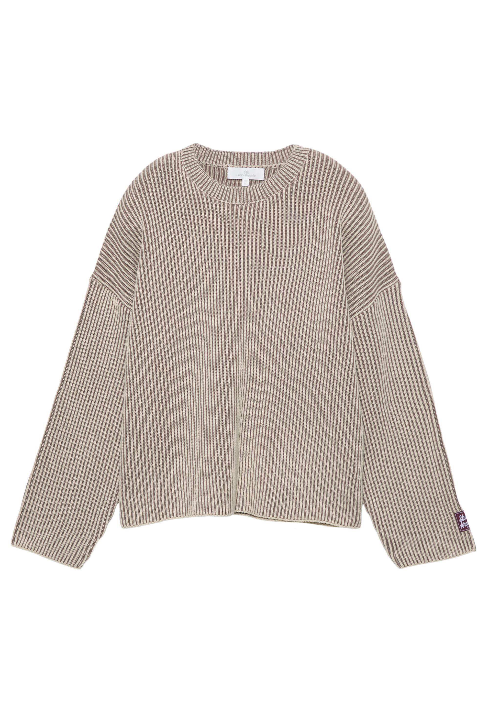 Kontrast iplikli fitilli kazak - Görsel 12