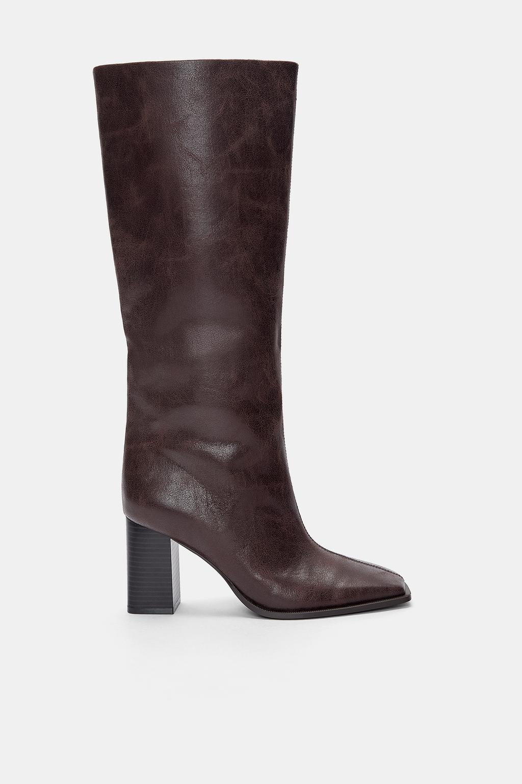 Botas altas de tacón PULL&BEAR