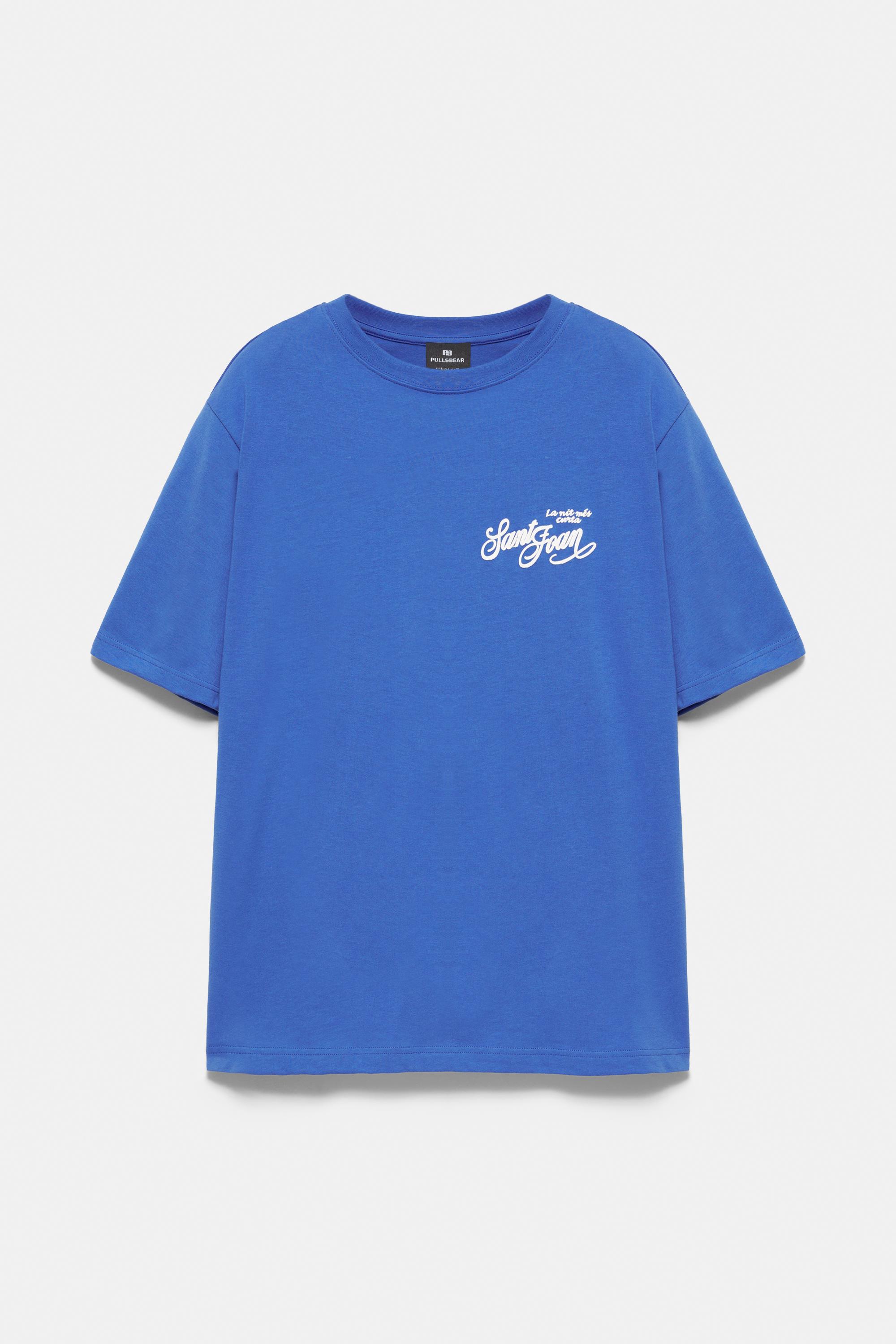 Oversize Sant Joan T-shirt — Deep blue
