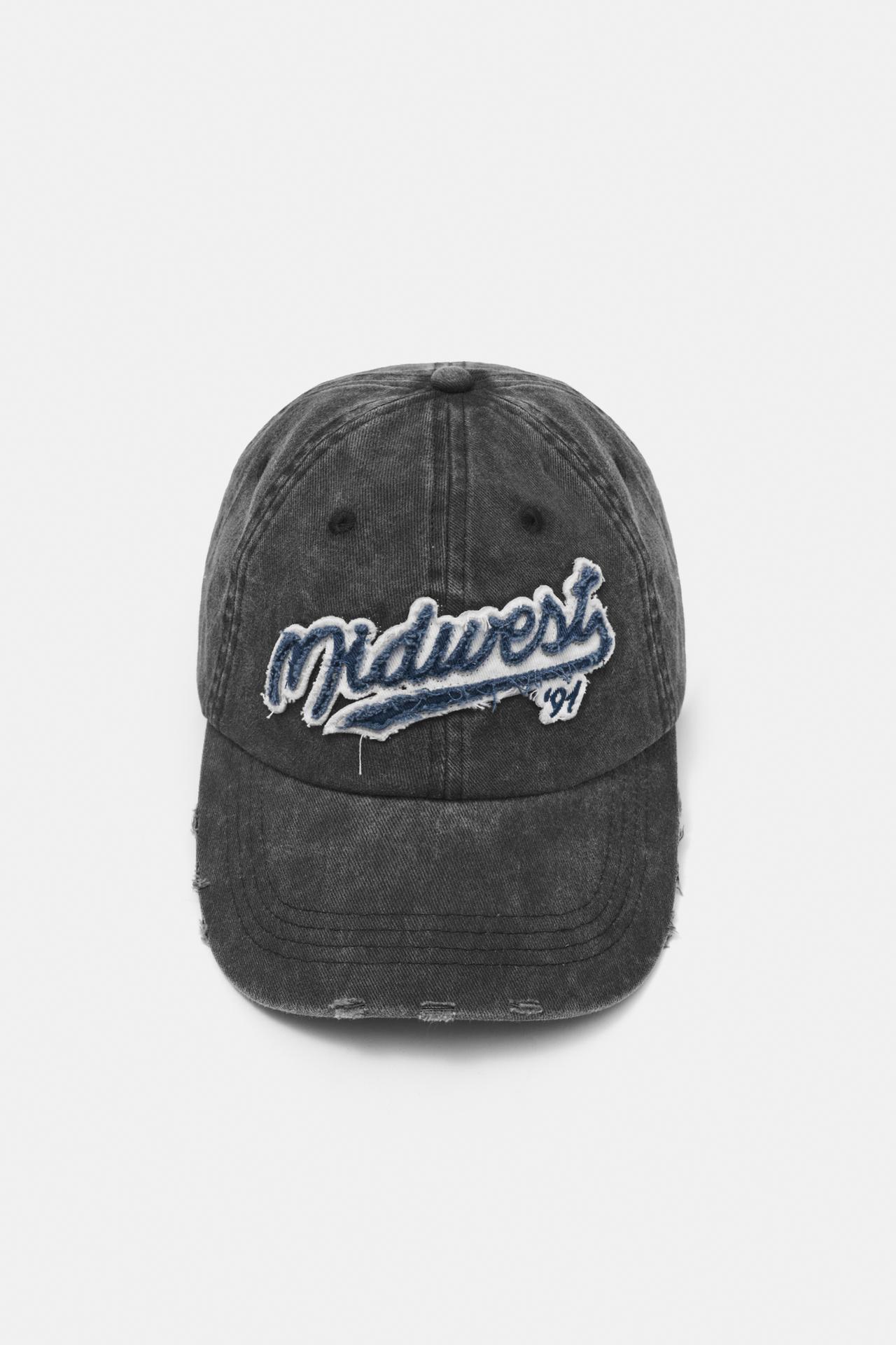 Midwest '91 embroidered cap — Grey