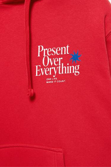 Graphic print hoodie — Red 9