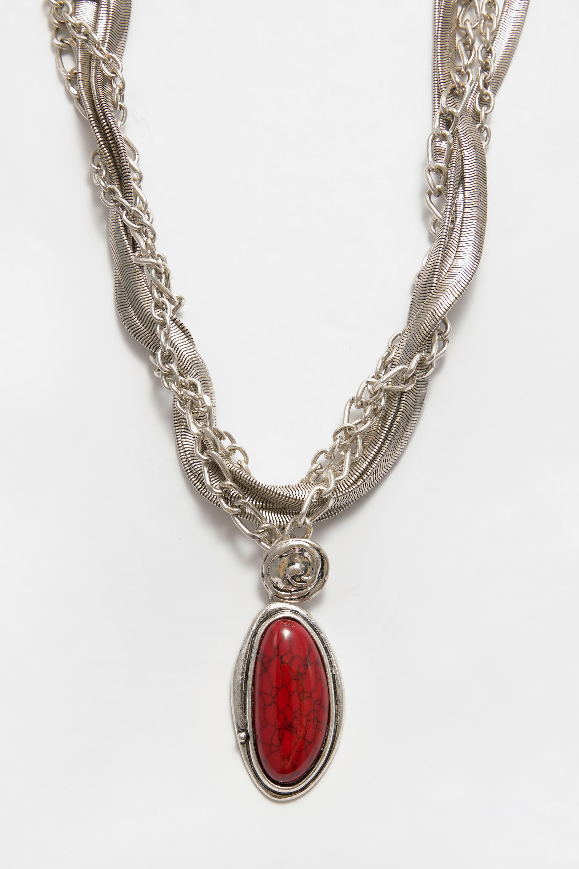 Mehrfach-Halskette Mit Medaillon-Anhänger