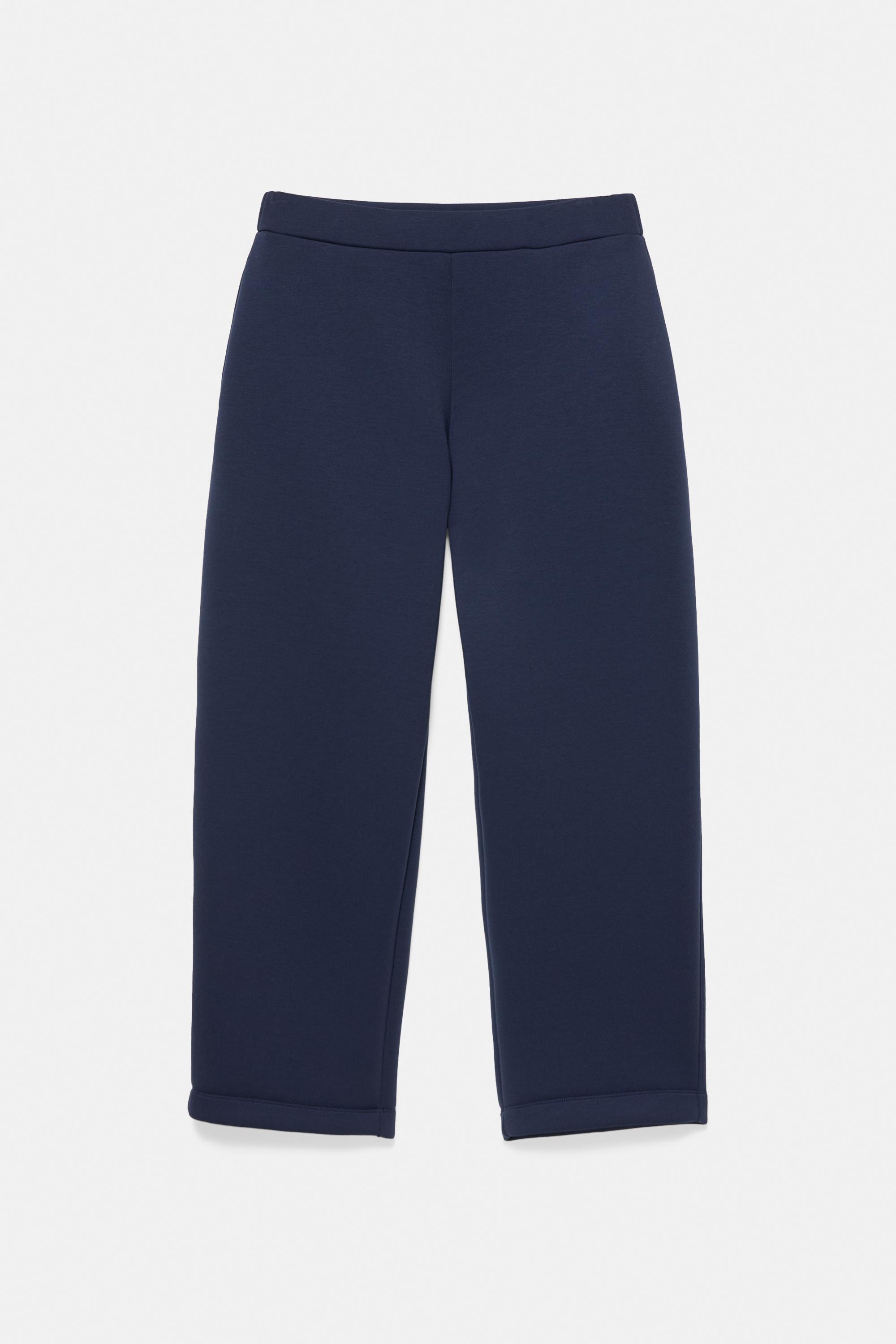 Pull&Bear Sentetik kauçuk etkili barrel pantolon görsel 4