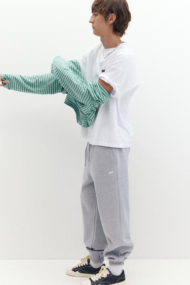 STWD joggers — Grey marl 1