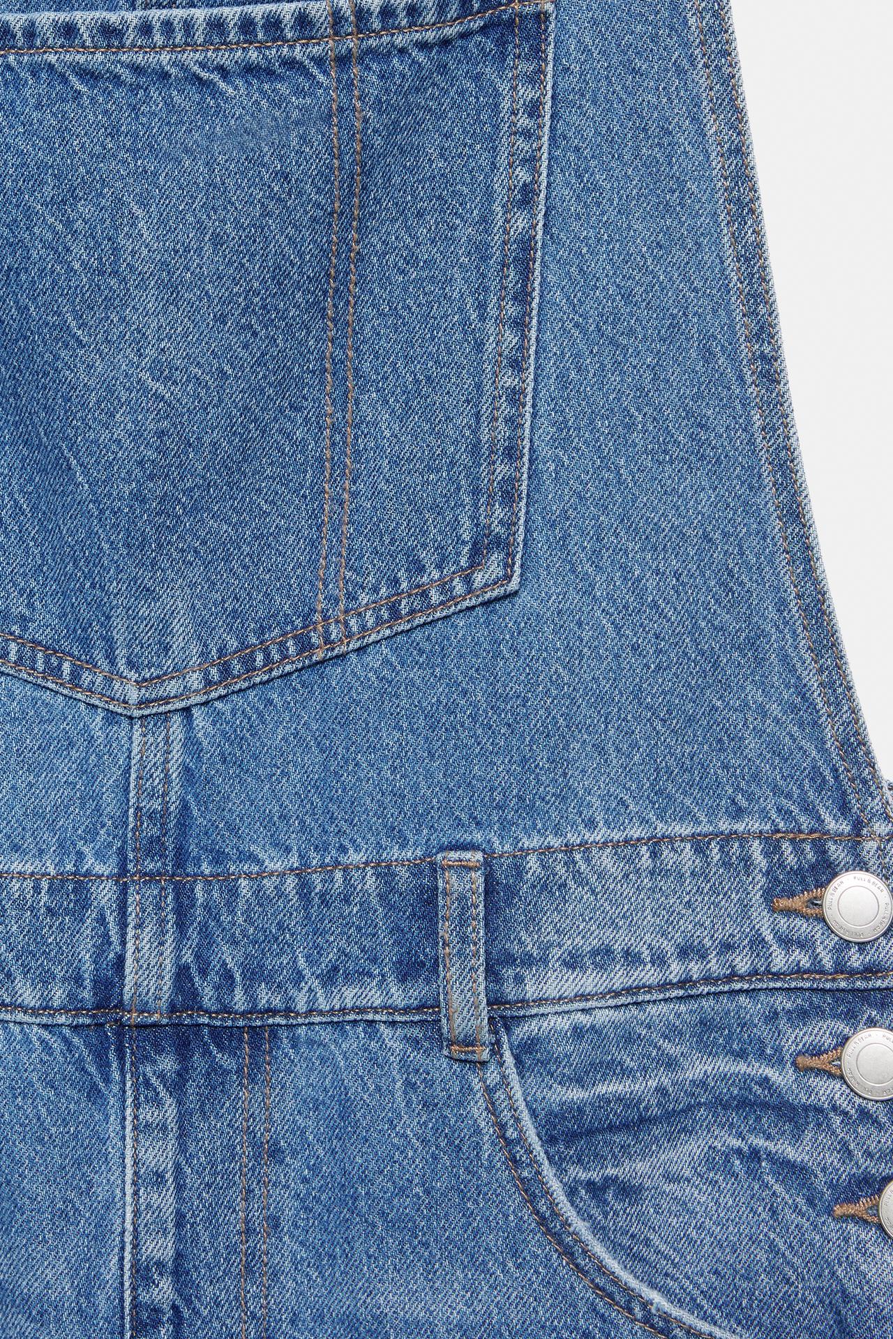 Long denim dungarees — Blue