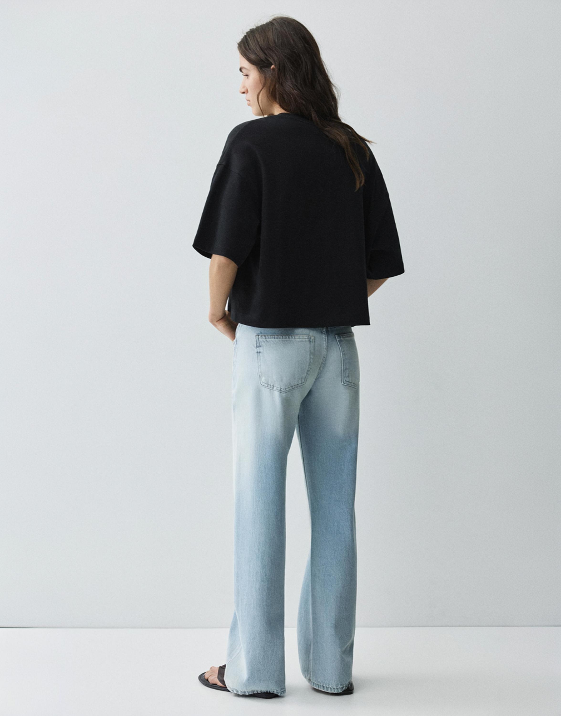 Boxy fit short sleeve T-shirt — Black
