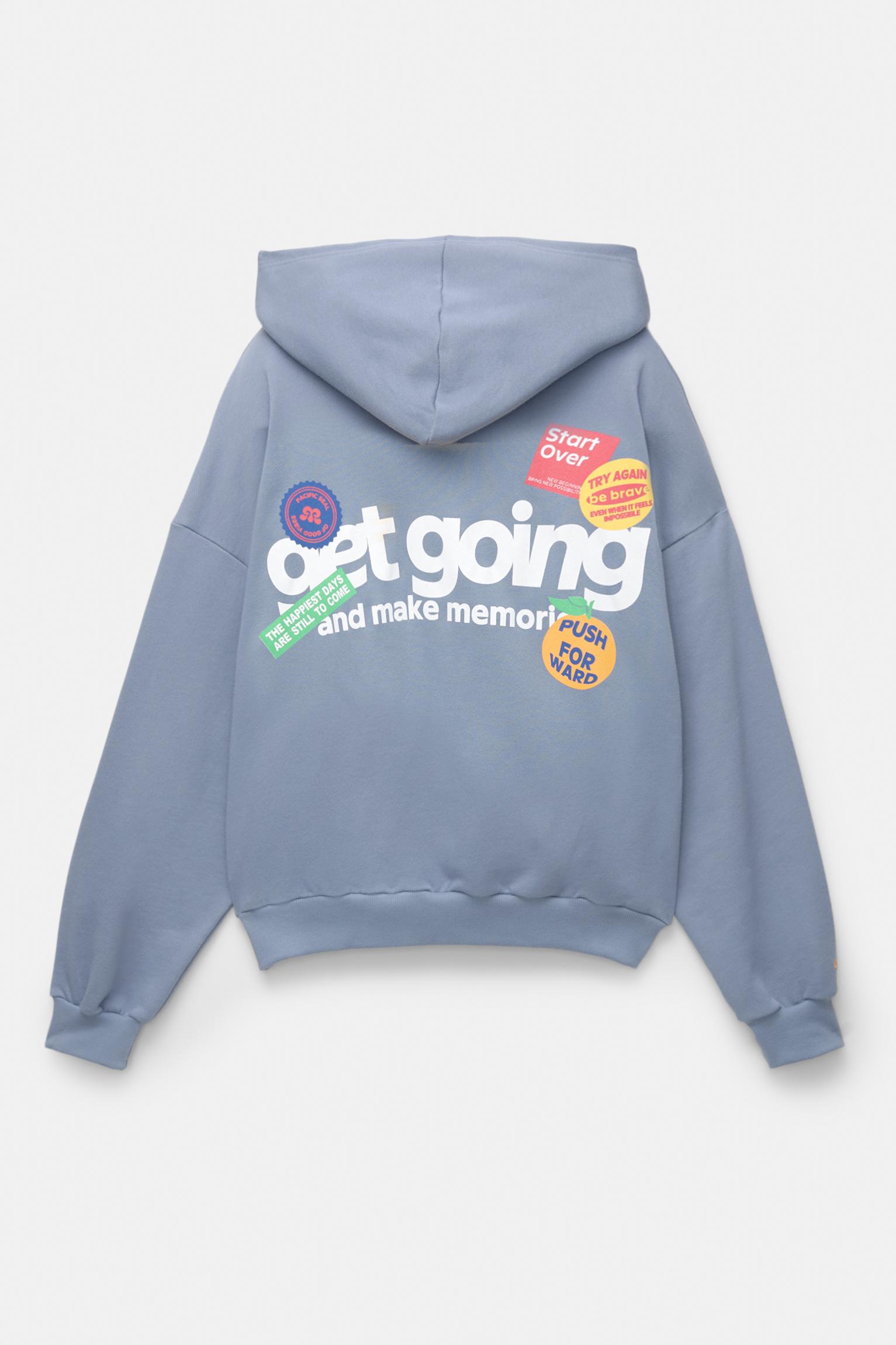 Graphic print hoodie - pull\u0026bear