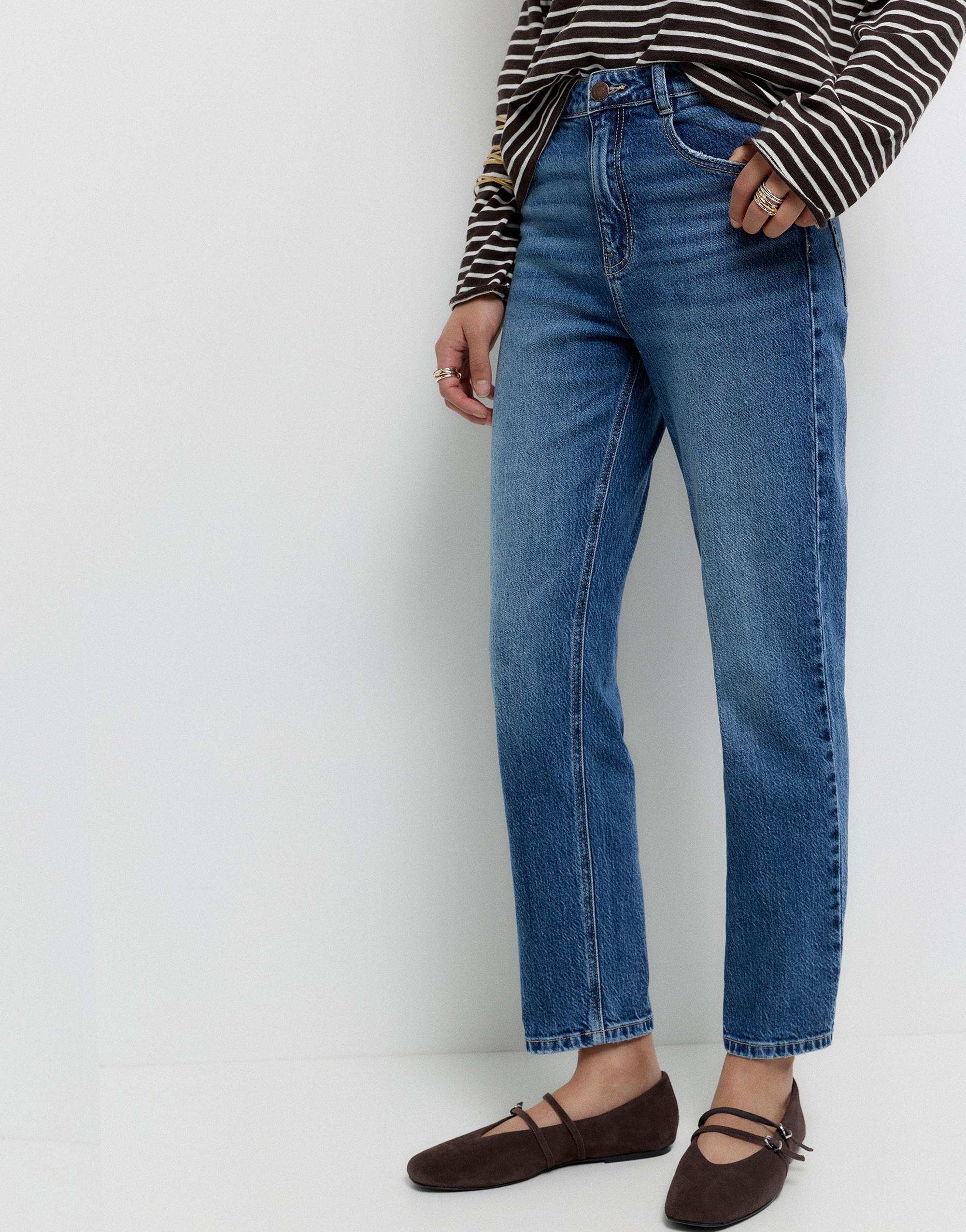 Slim fit comfort jeans — Medium blue