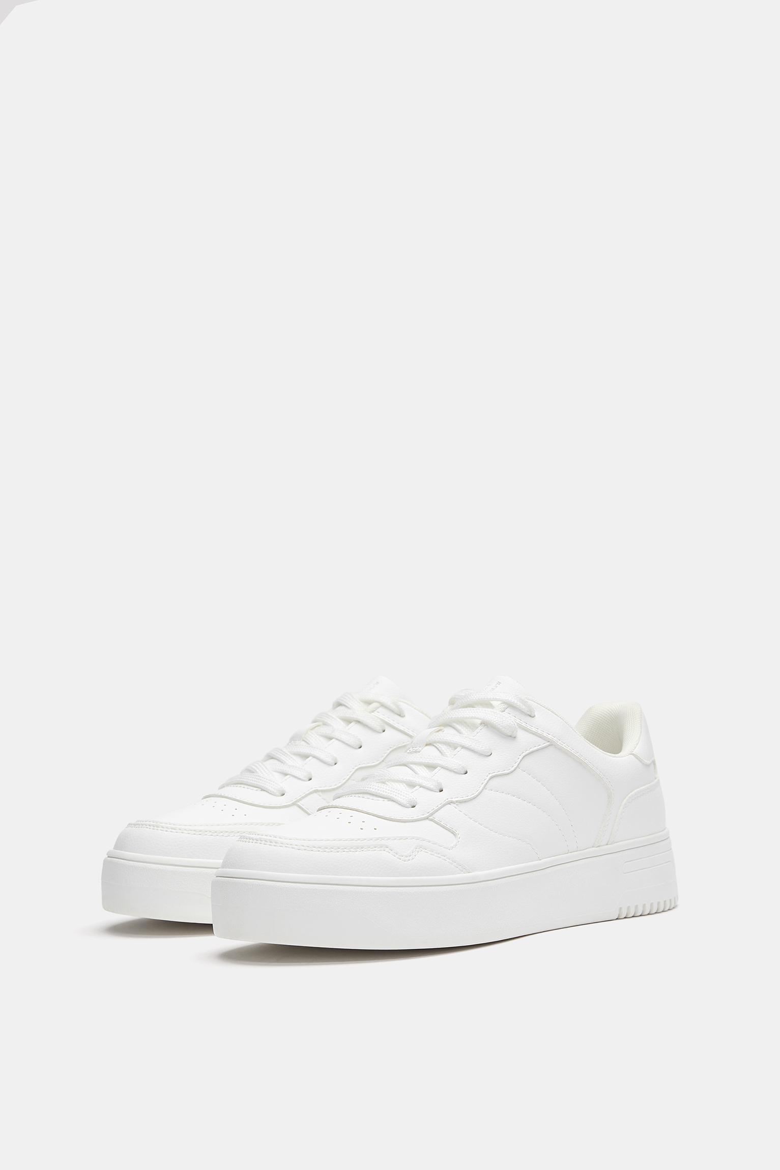 Chunky sole trainers — White