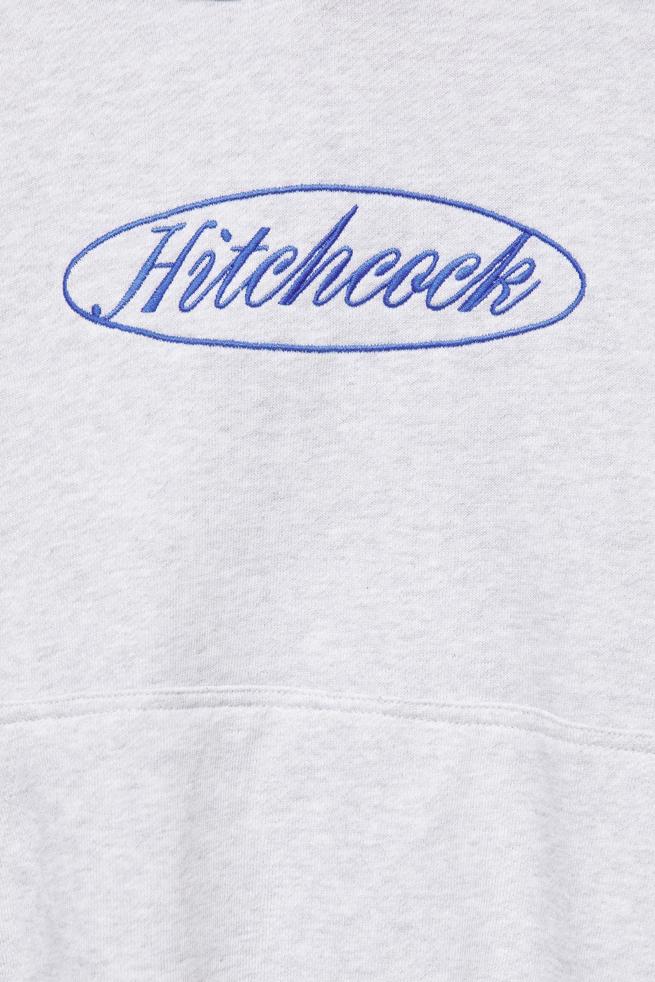 Hitchcock hood sweatshirt — Grey marl