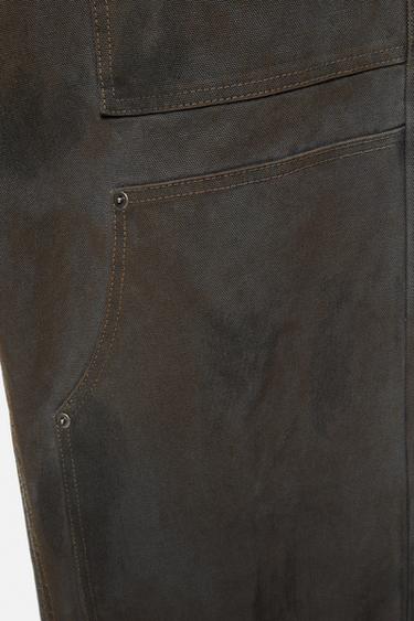 Washed-finish straight trousers — Steel blue 9