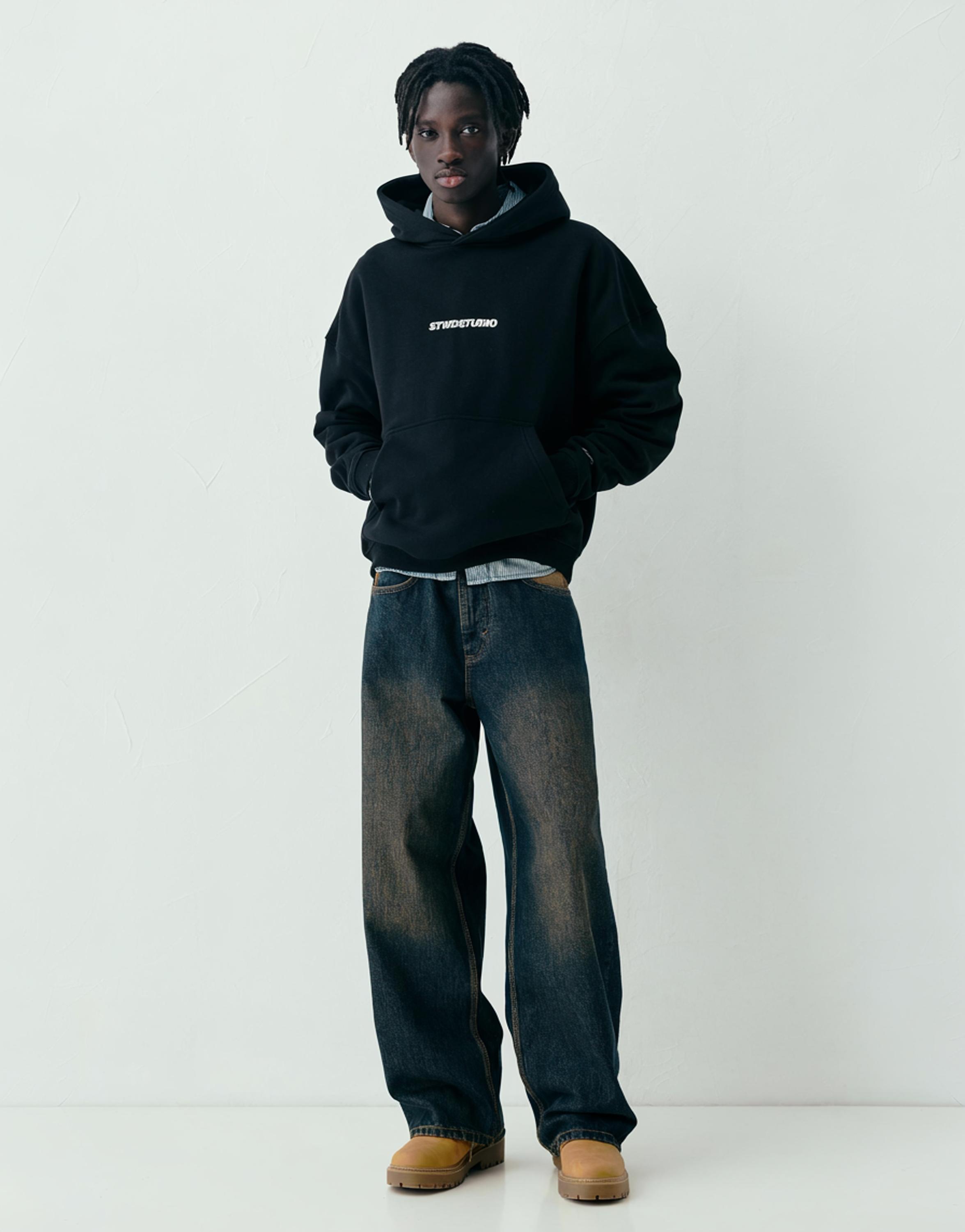 STWD Studio kapüşonlu sweatshirt - Görsel 11