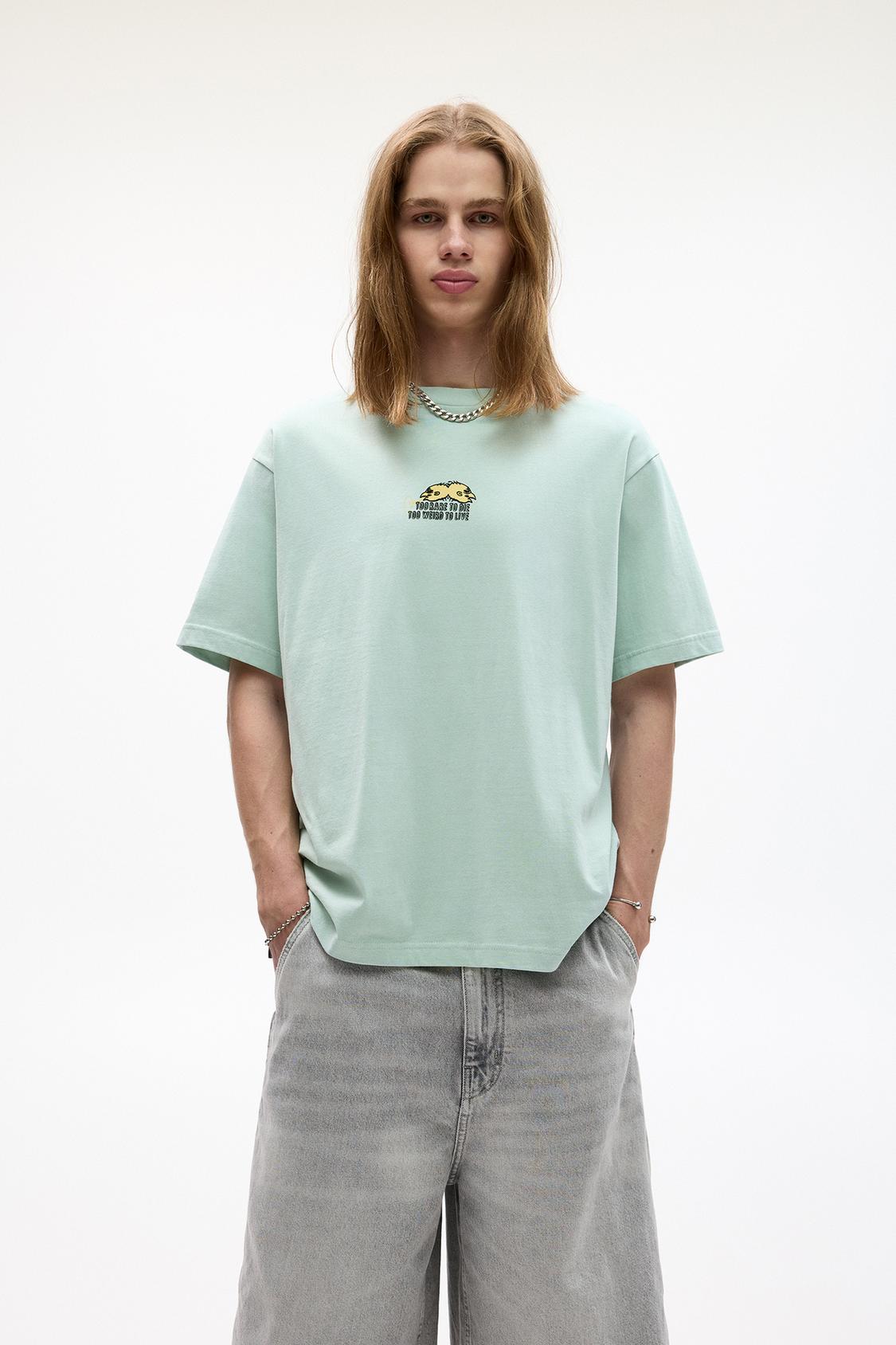 Camiseta Oversize Camiseta Con Hombreras Pull And Bear Stwd
