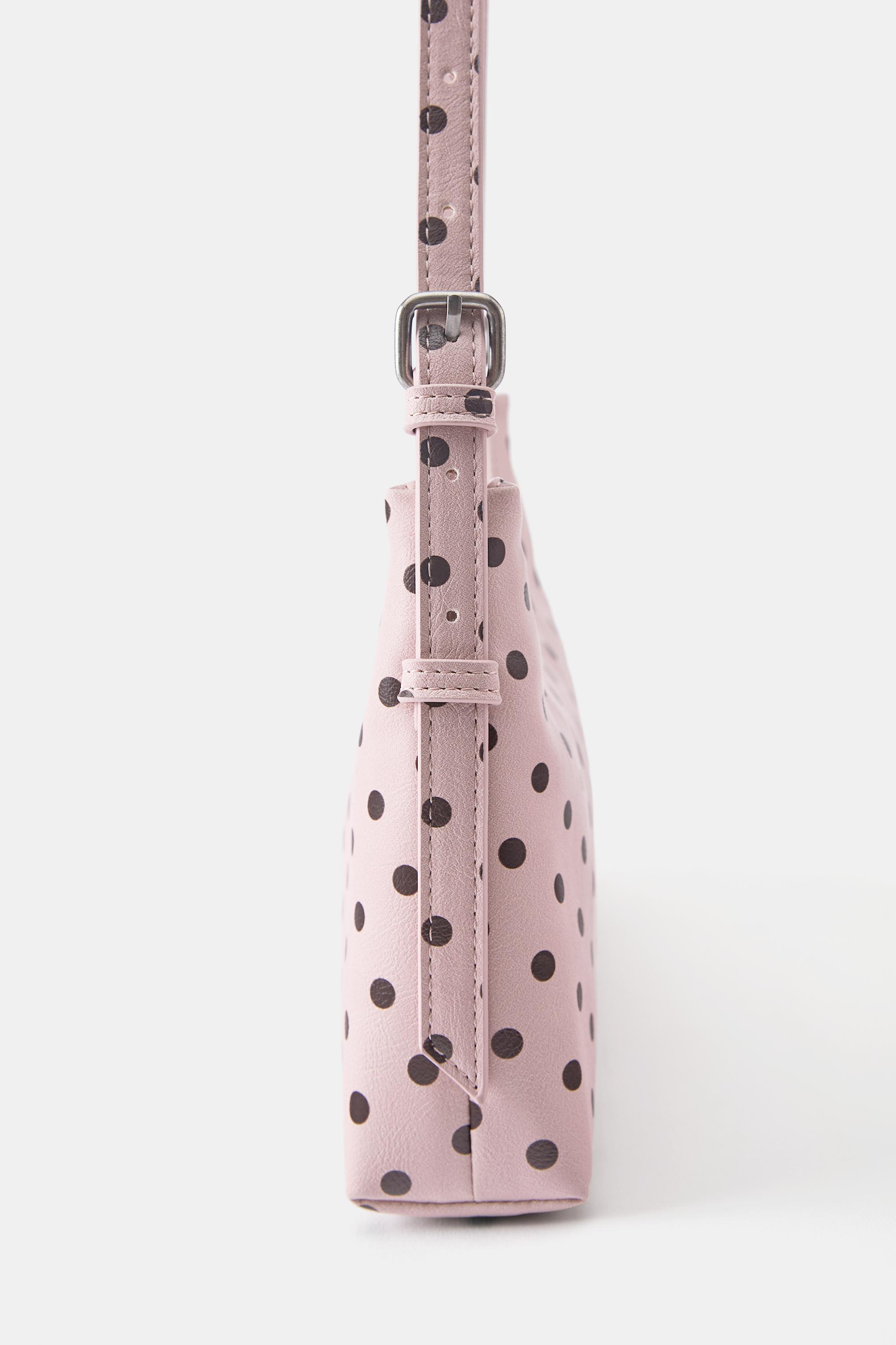 Polka dot shoulder bag — Pink