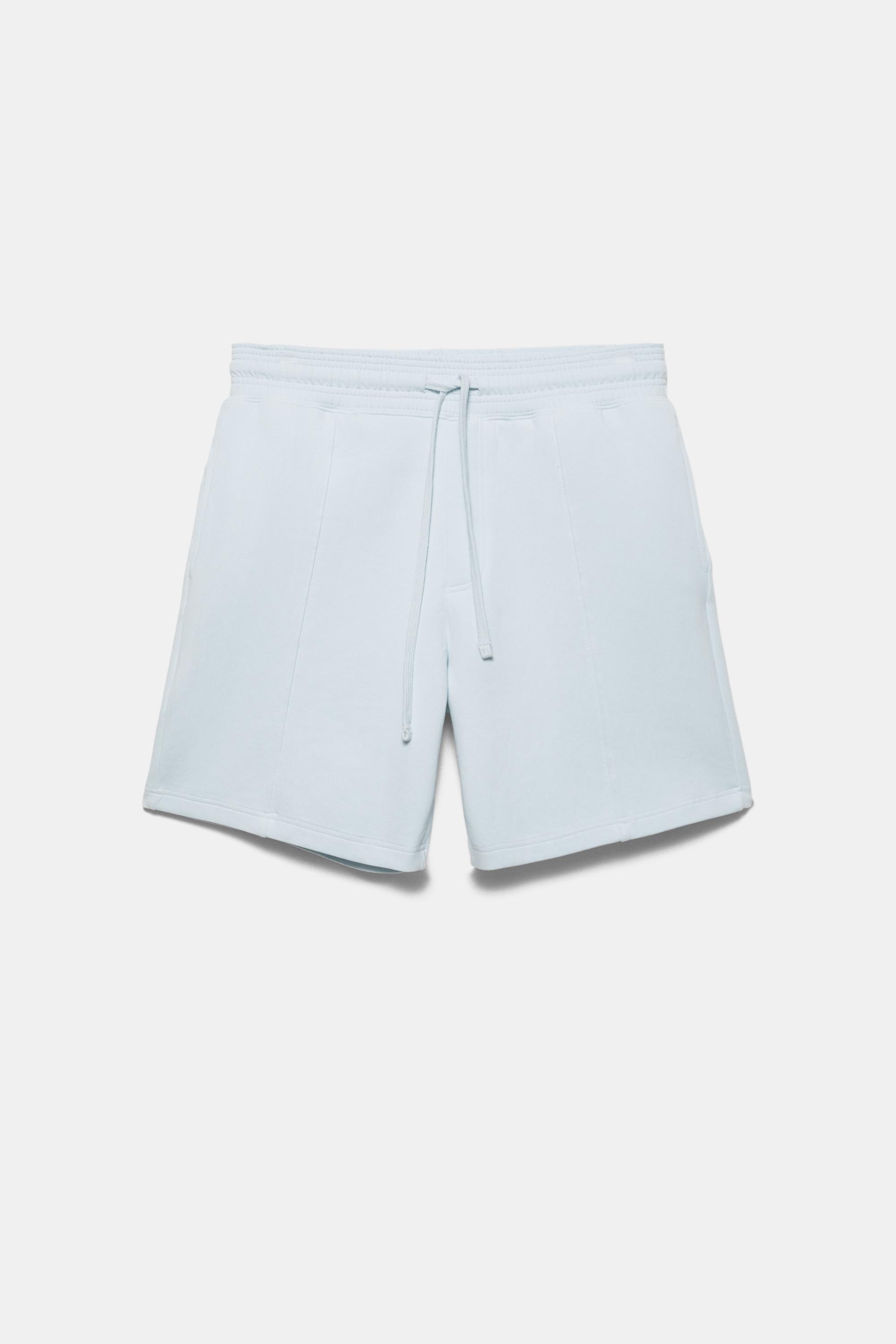 Interlock jogger Bermuda shorts — Sky blue