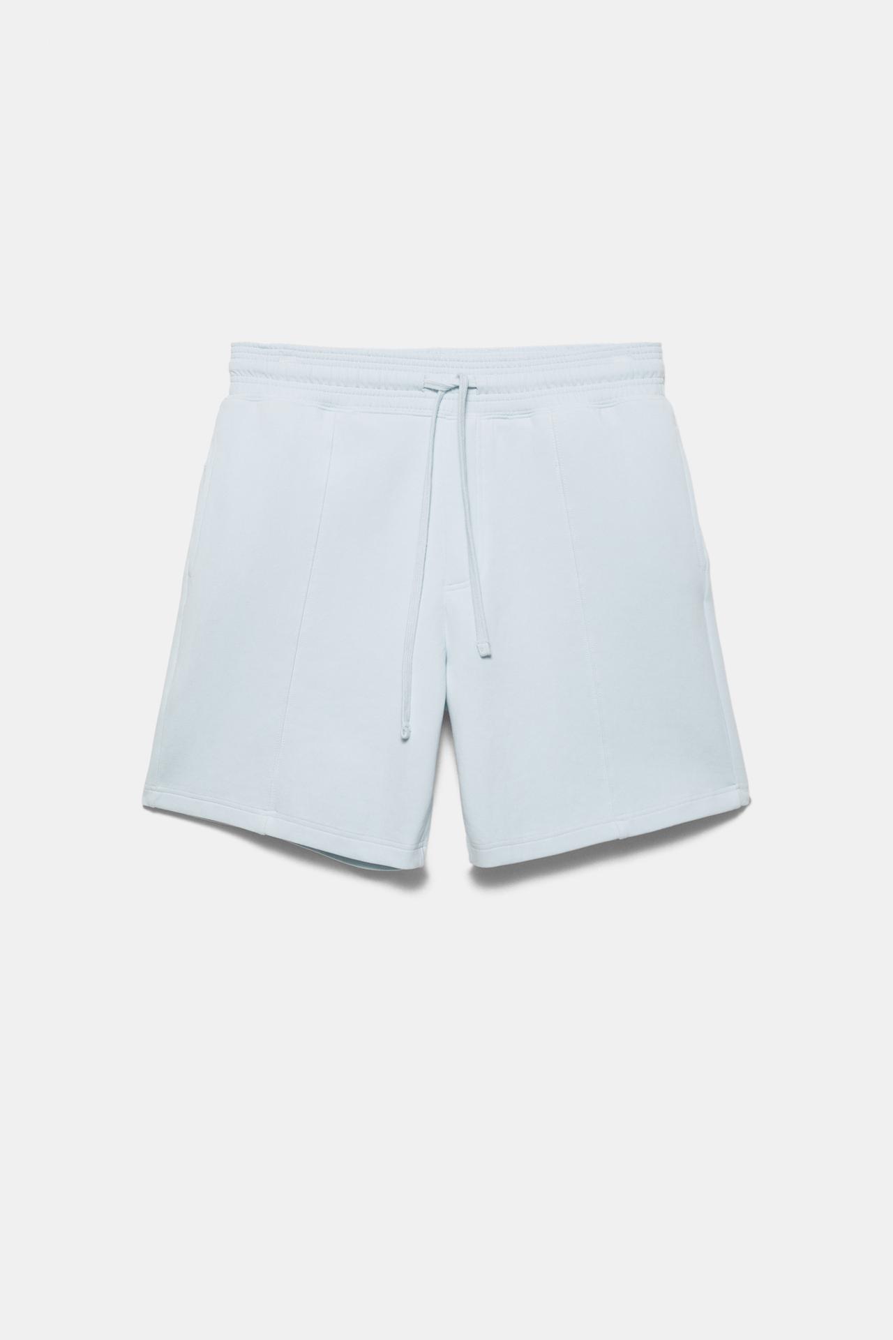 Interlock jogger Bermuda shorts — Sky blue