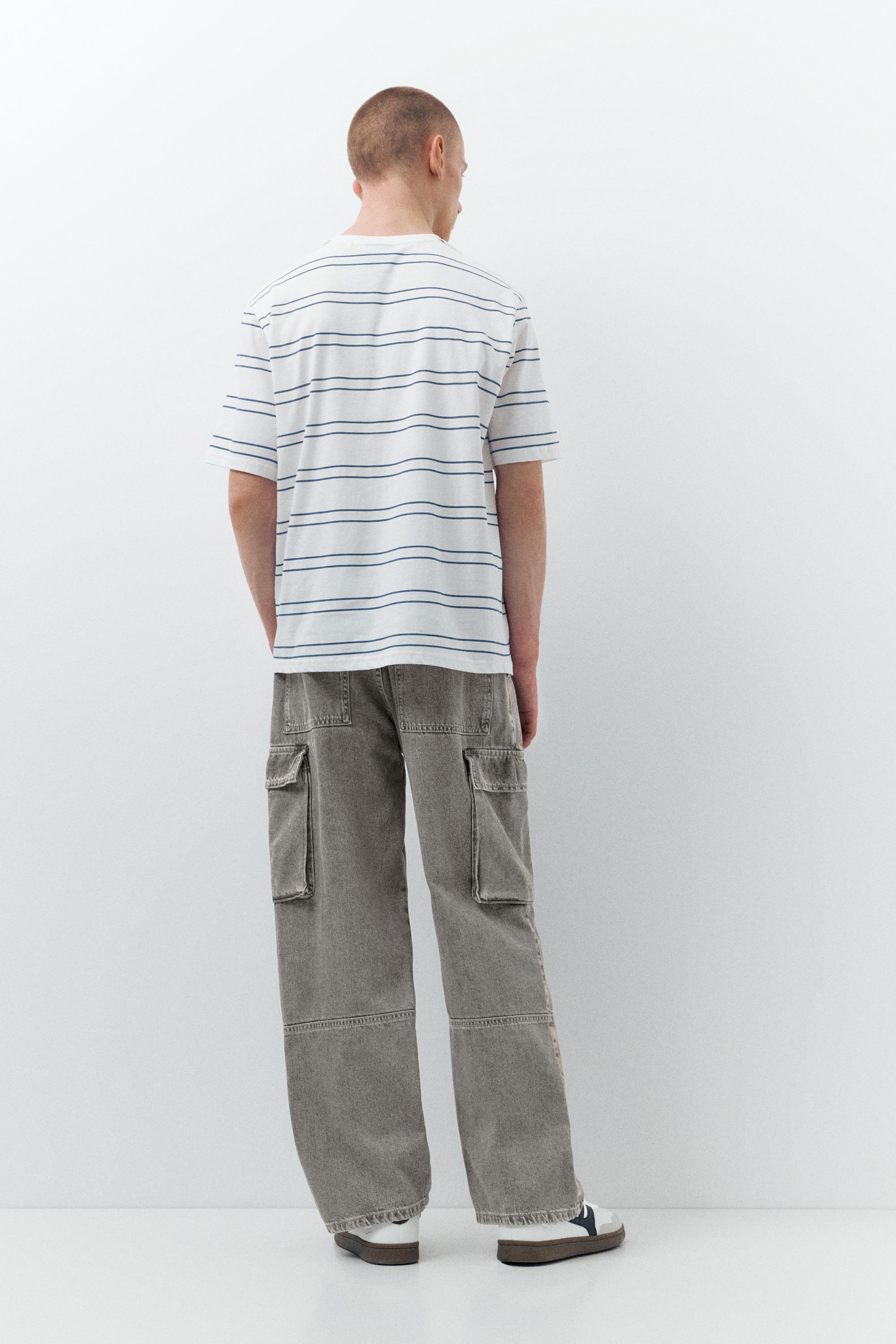 Baggy cargo jeans — Dark grey