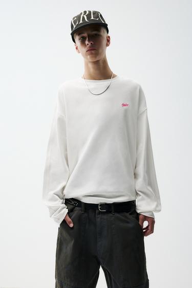 STWD long sleeve T-shirt — Off white 1