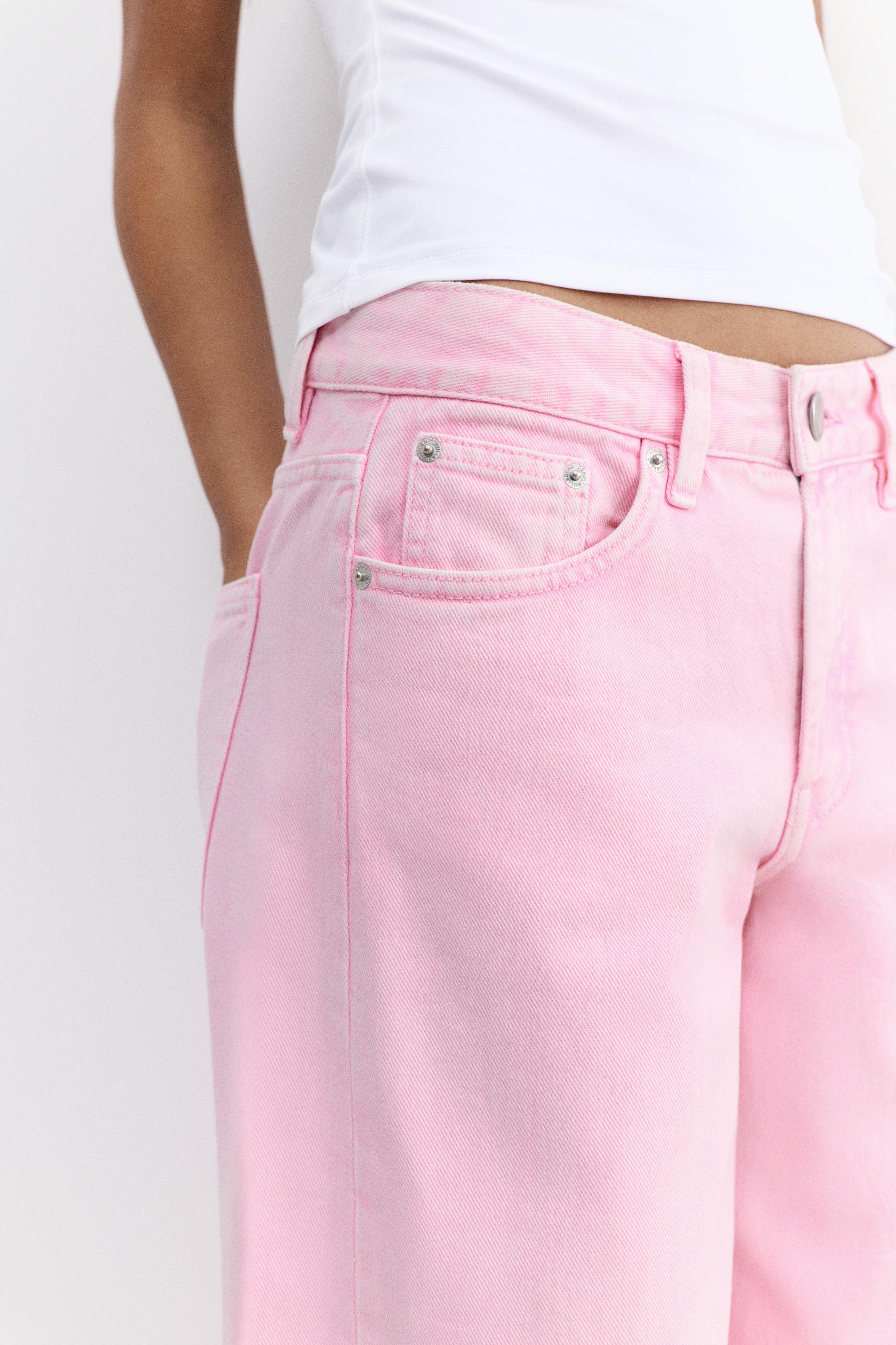 Pink barrel jeans — Pink