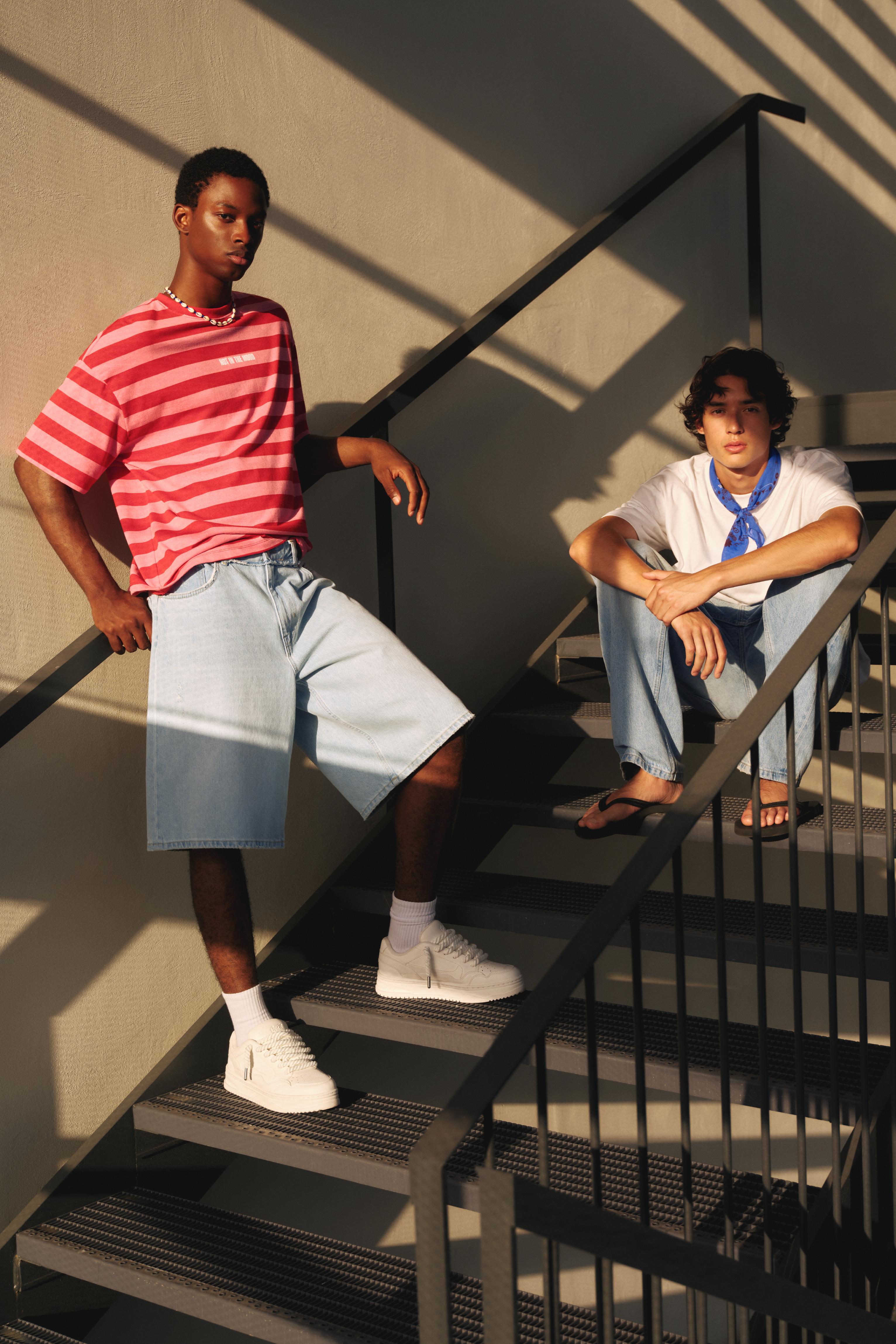 Striped STWD T-shirt — Red