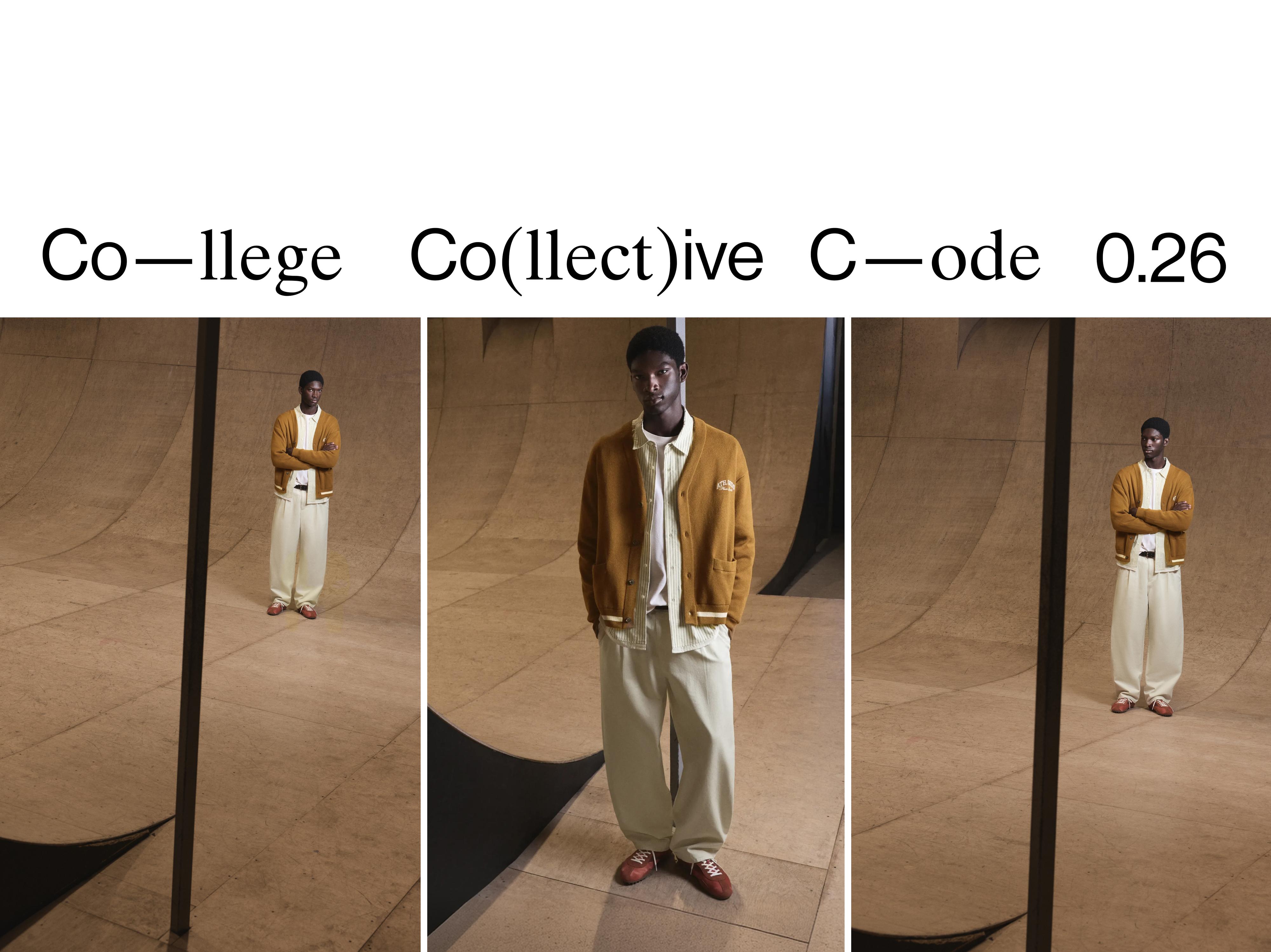 Embroidered varsity cardigan — Tobacco brown