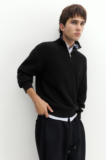 Quarter-zip jumper — Black 5