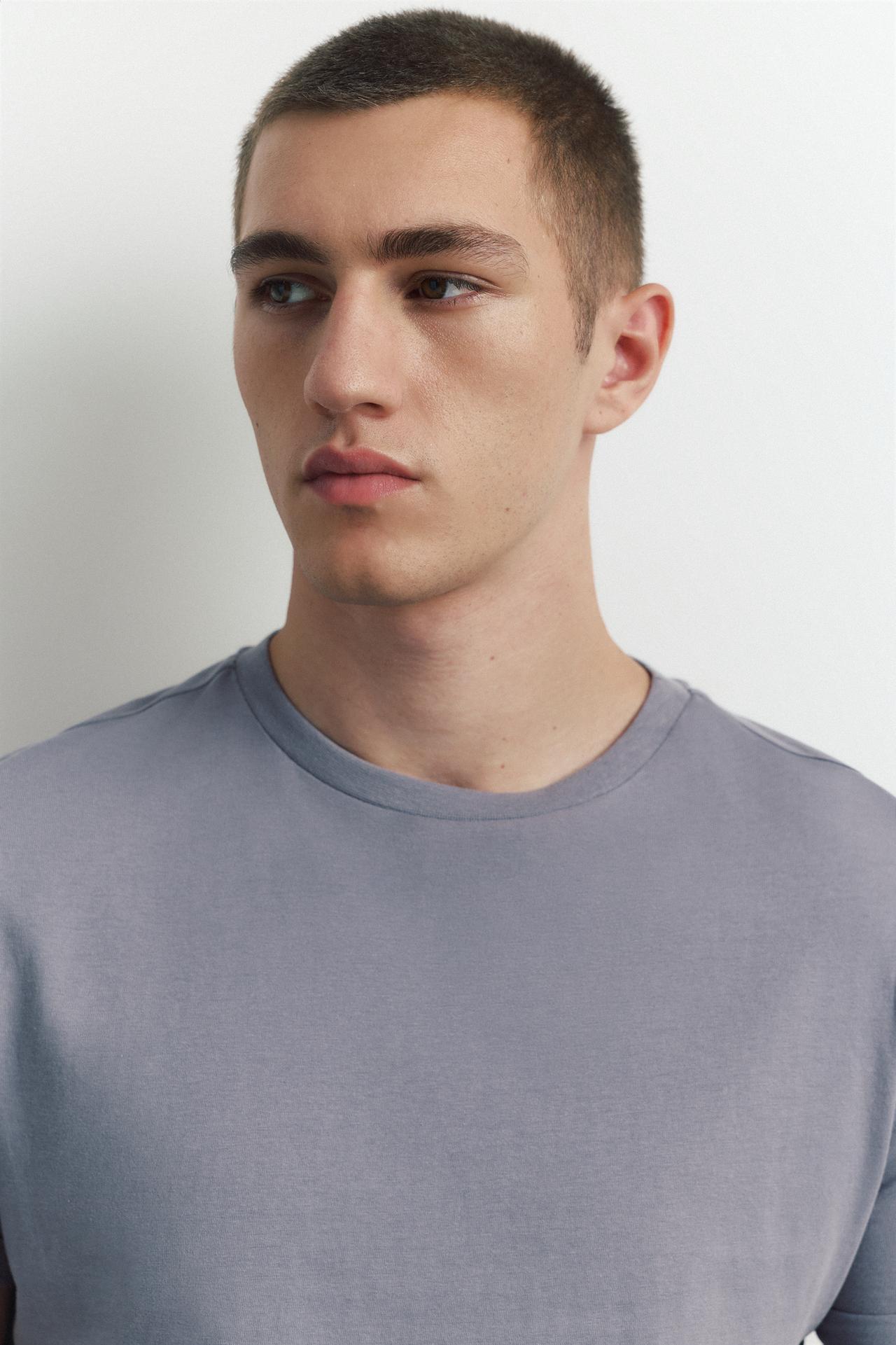 Muscle fit T-shirt — Blue