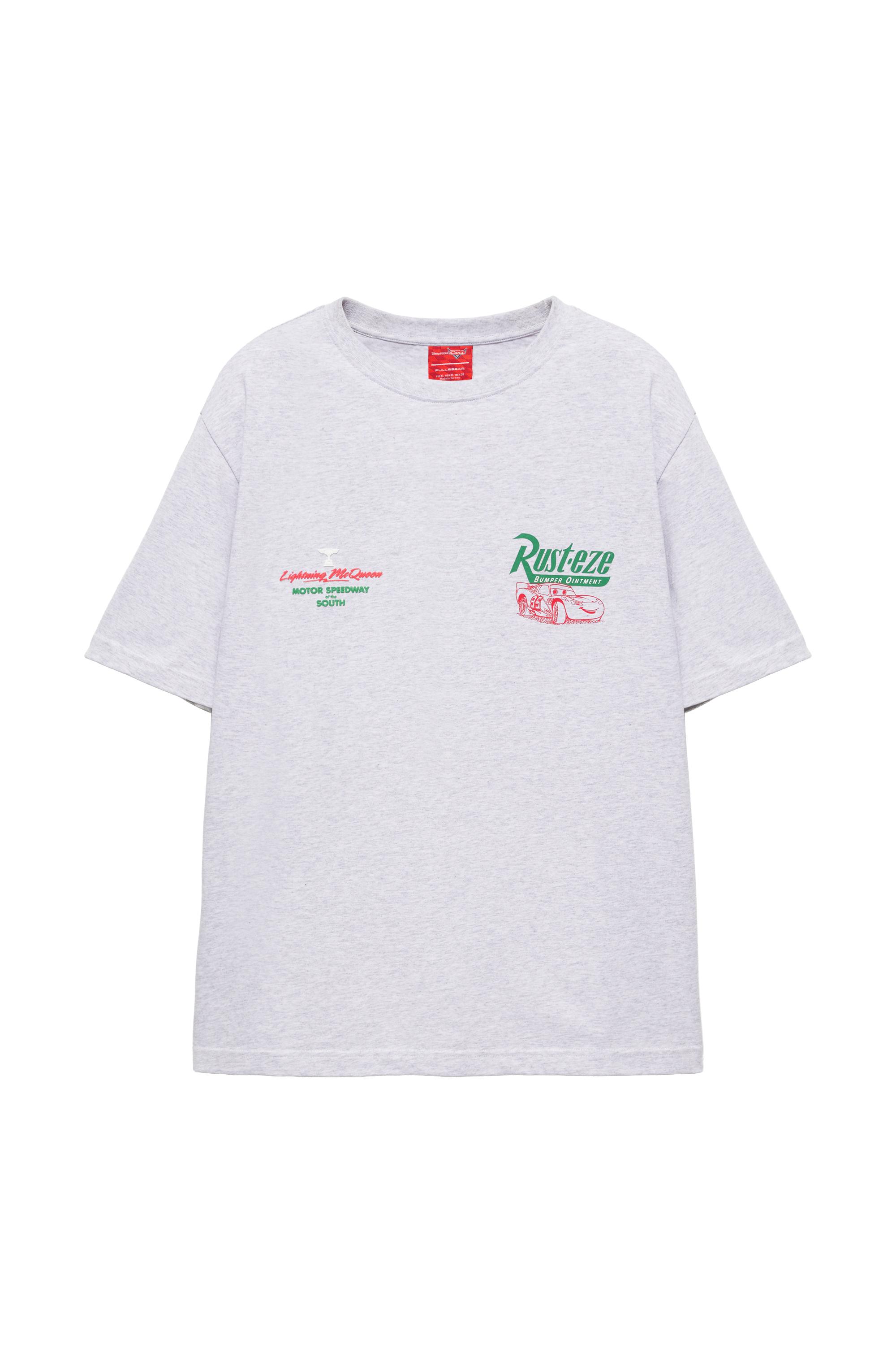 Pull&Bear Regular fit Cars tişört görsel 2