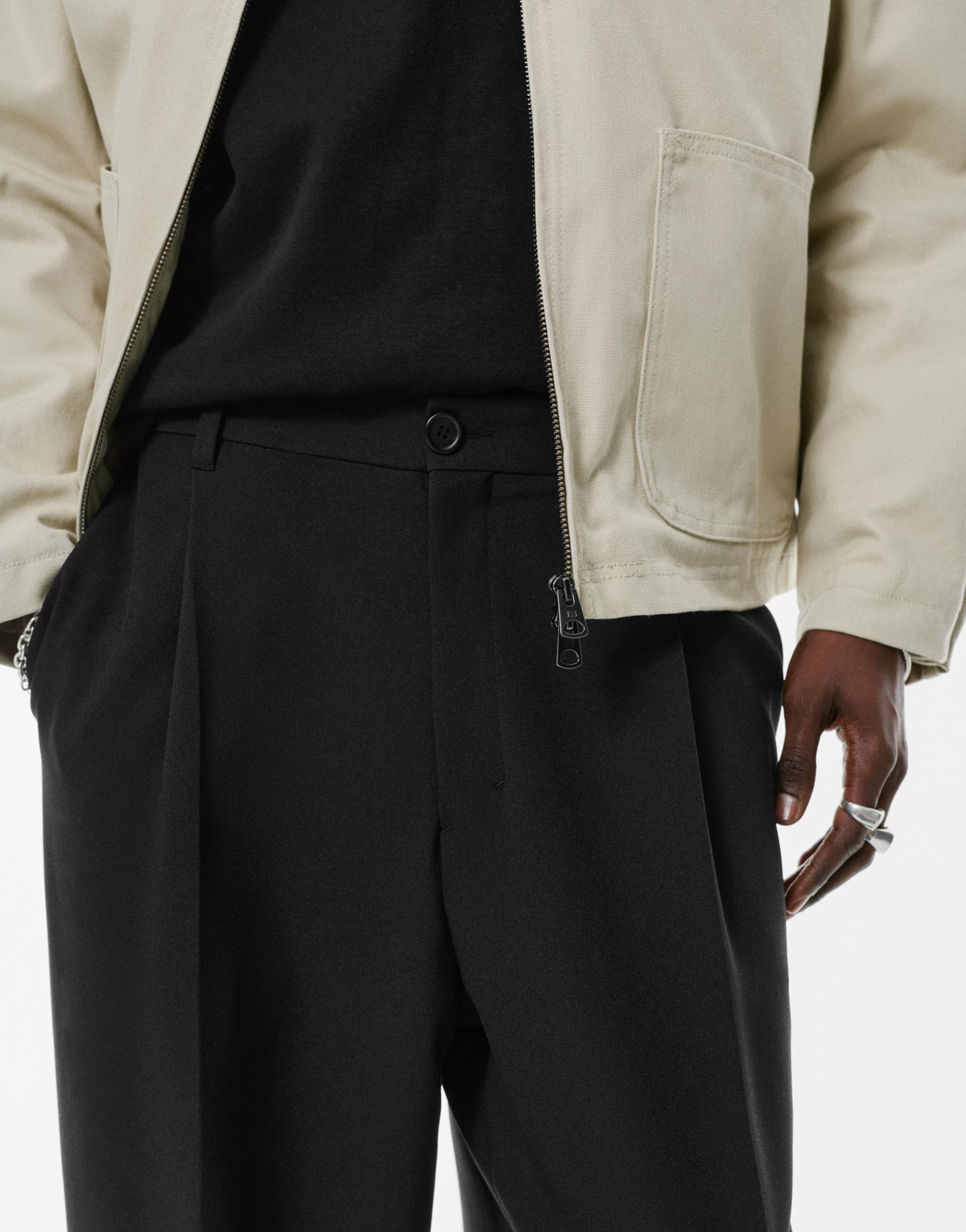 Tailored trousers — Black