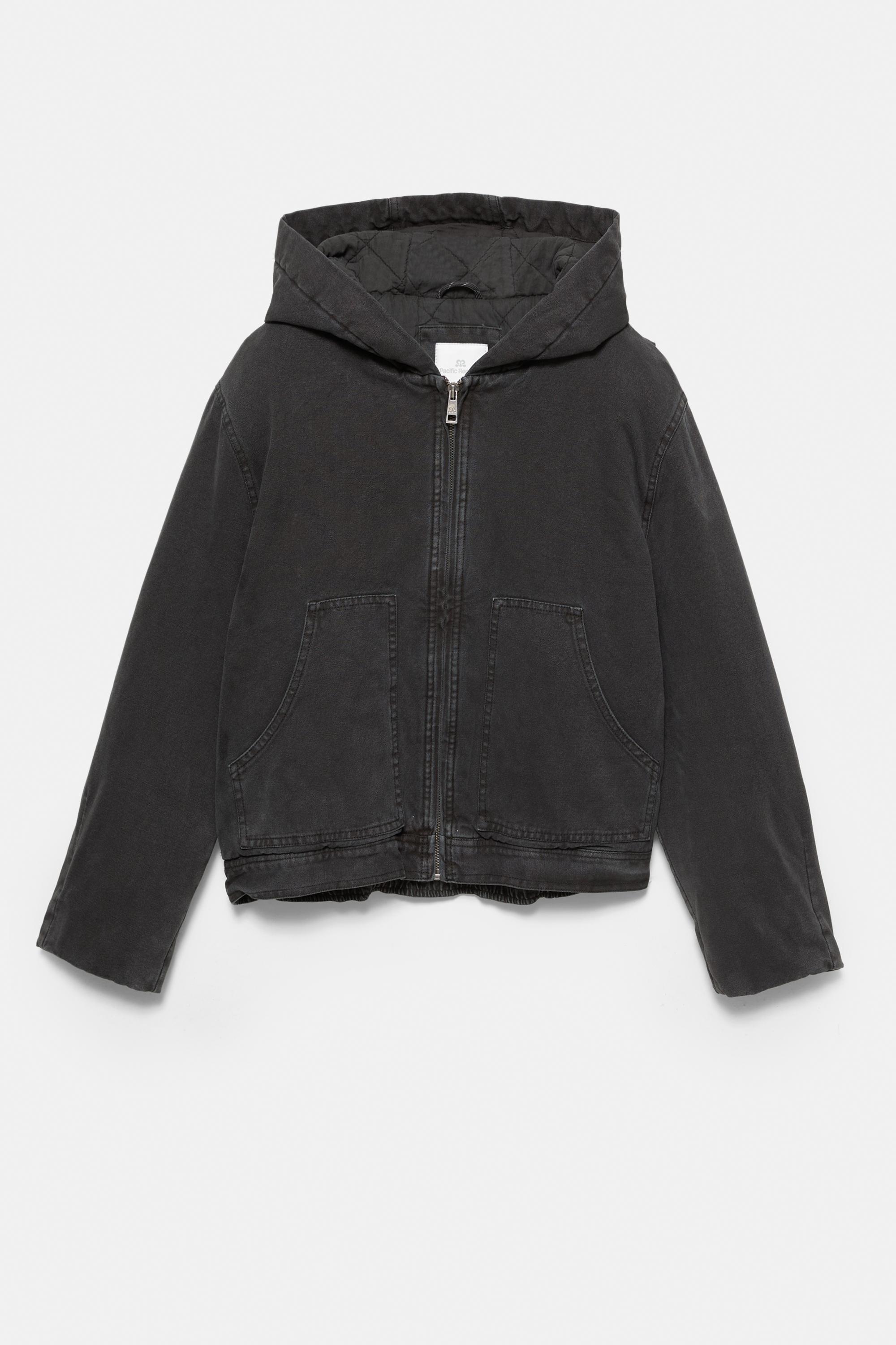 epine é frill zip sweat blouso black Zine Zippin Black Full Zip Hoodie | Zumiez