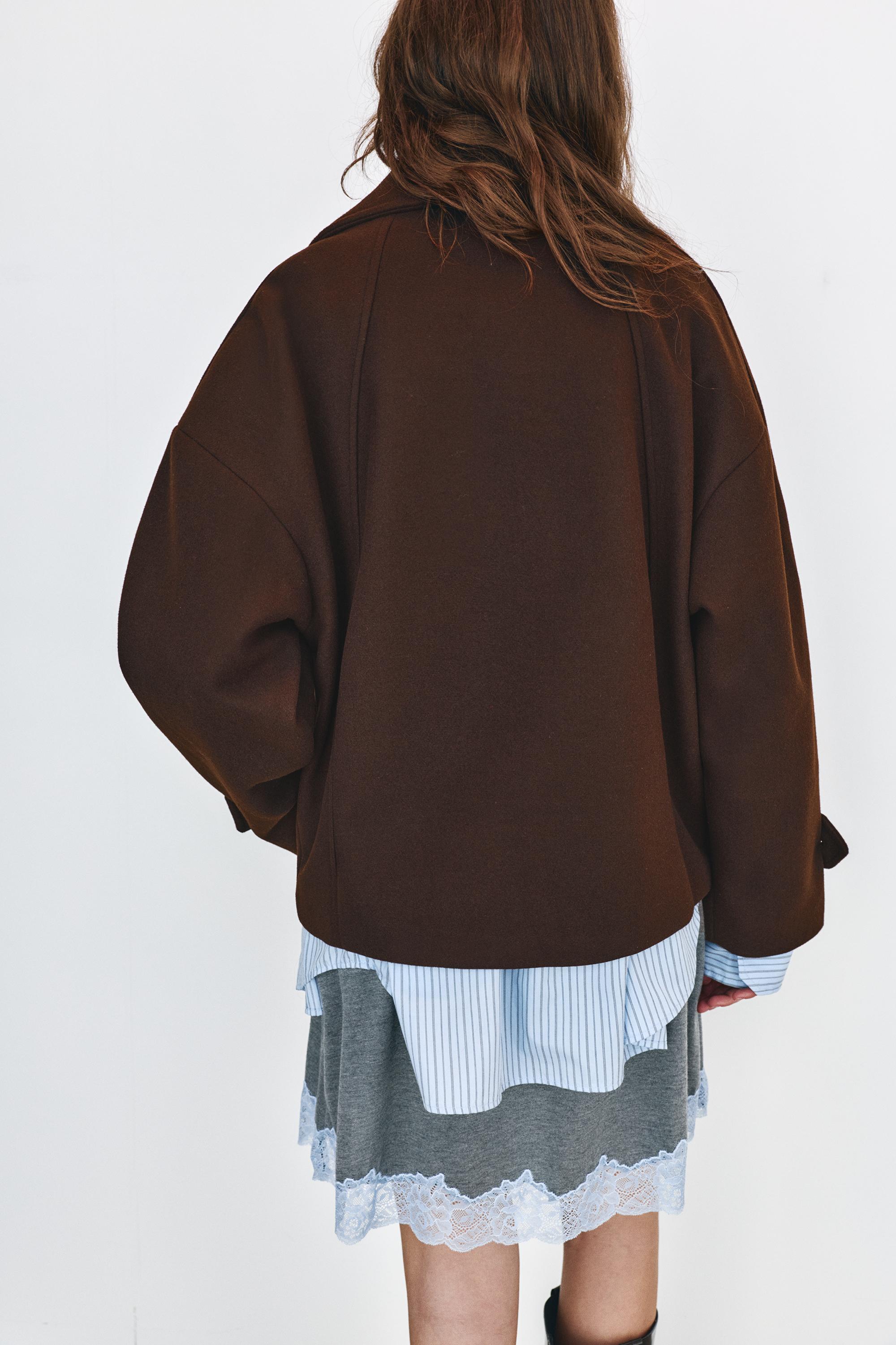 Pull&Bear Kısa kaşe kaban