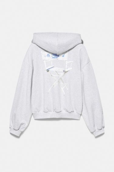 Hitchcock hood sweatshirt — Grey marl 6