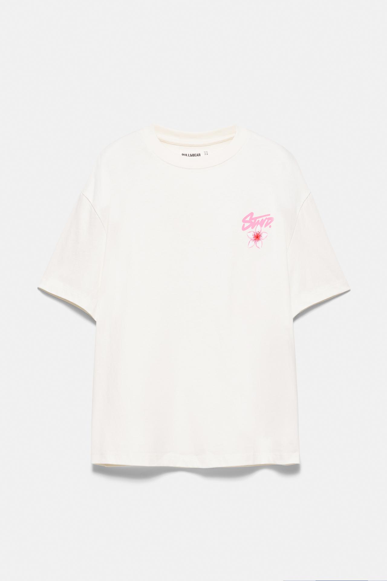 STWD flower T-shirt — Ice