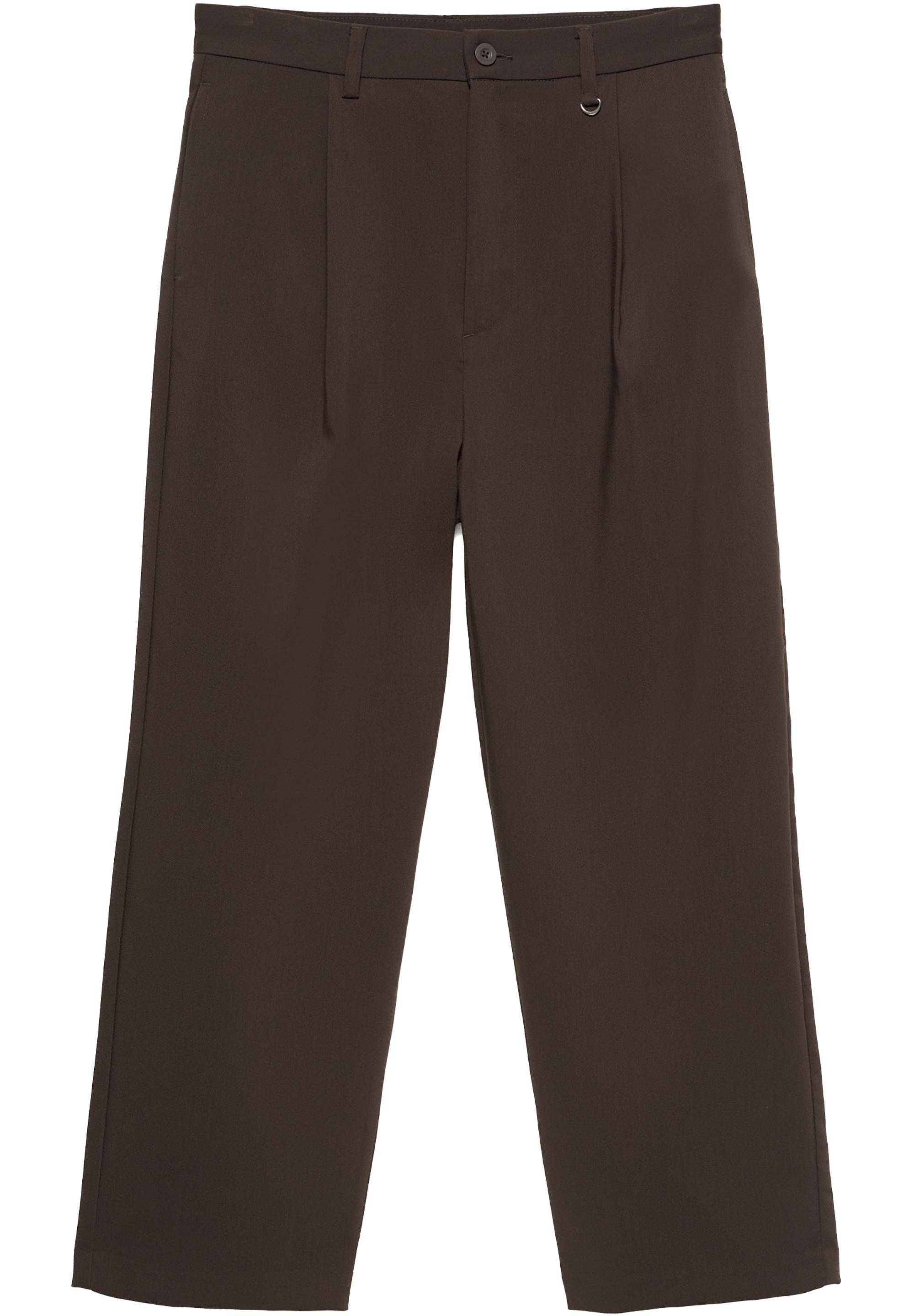 Tailored darted trousers — Brown