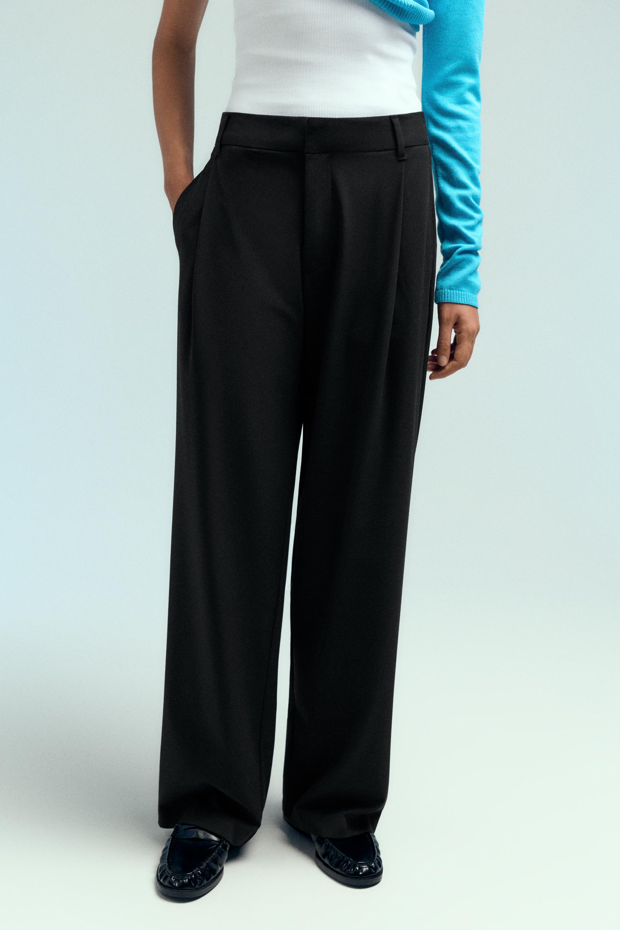 Darted smart trousers — Black