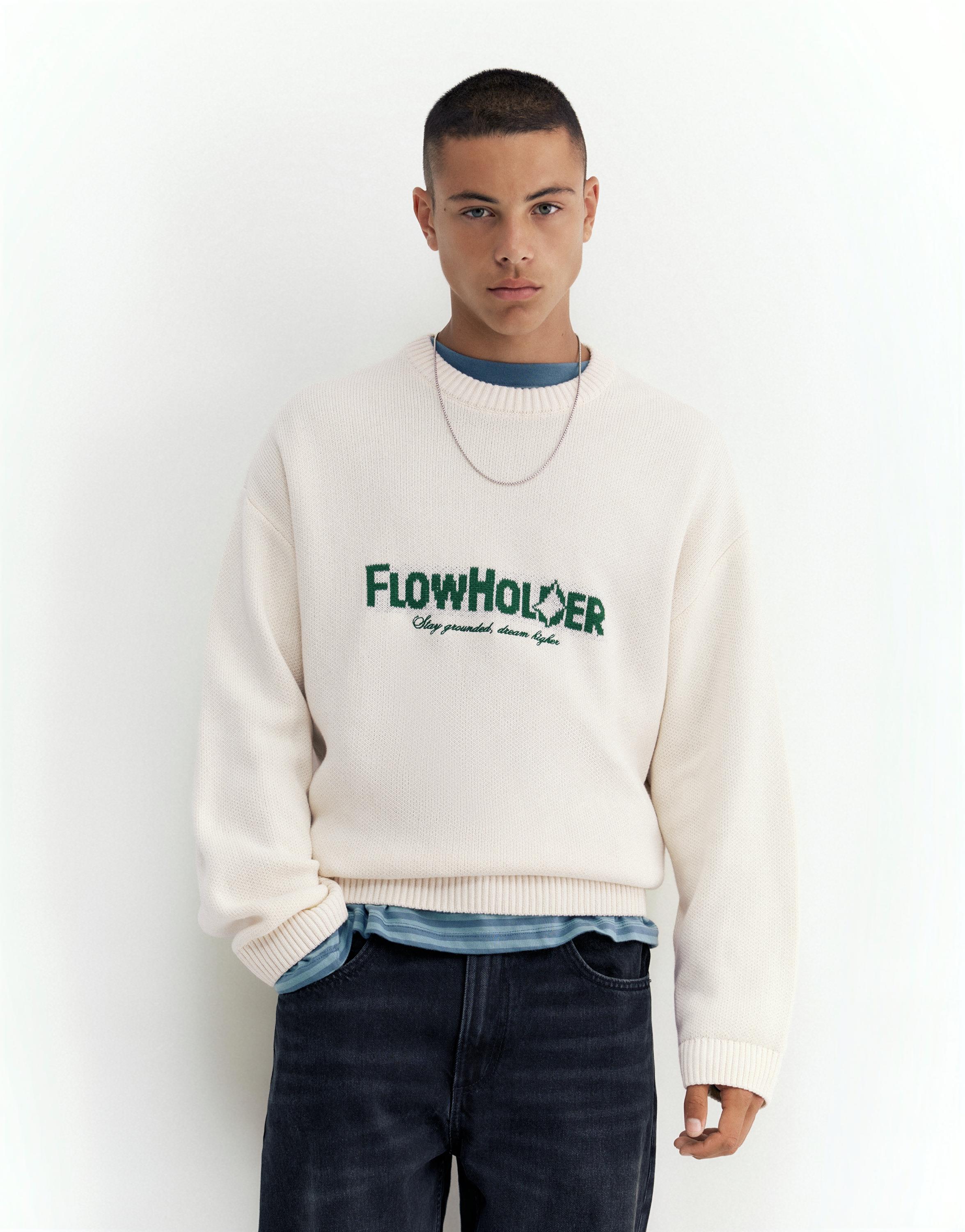 STWD graphic jumper — White