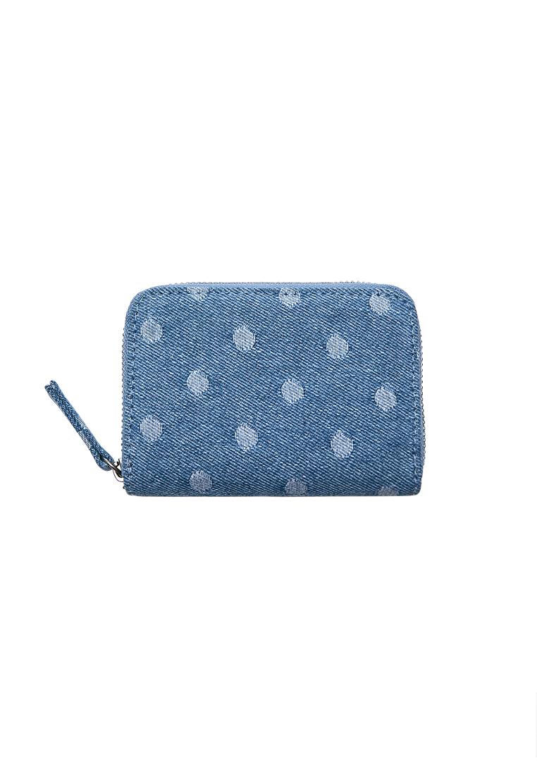 Denim polka dot wallet — Jeans